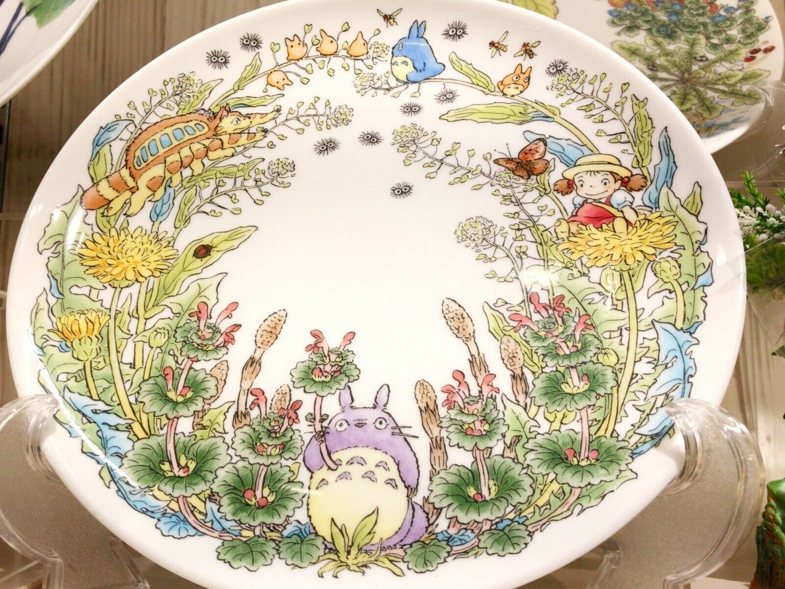 New Noritake My Neighbor Totoro Special Collection 23cm Dish Plate Dandelions