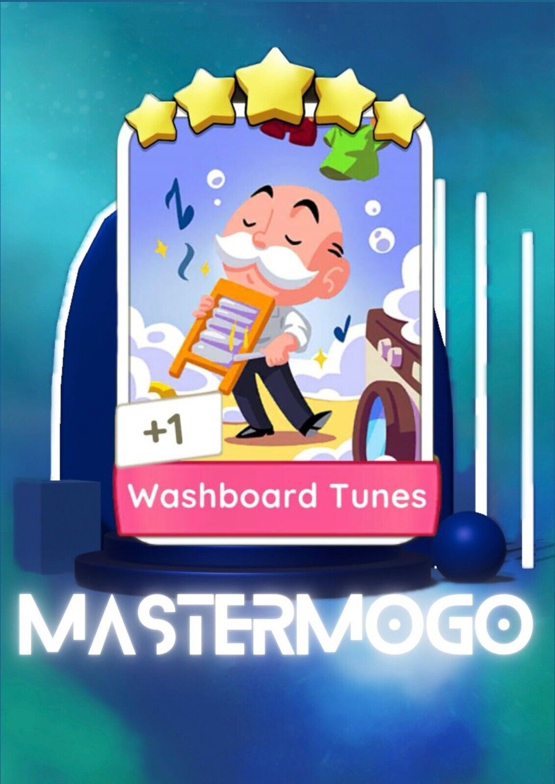 Monopoly Go-  Washboard Tunes 5 ⭐- set #15 Sticker