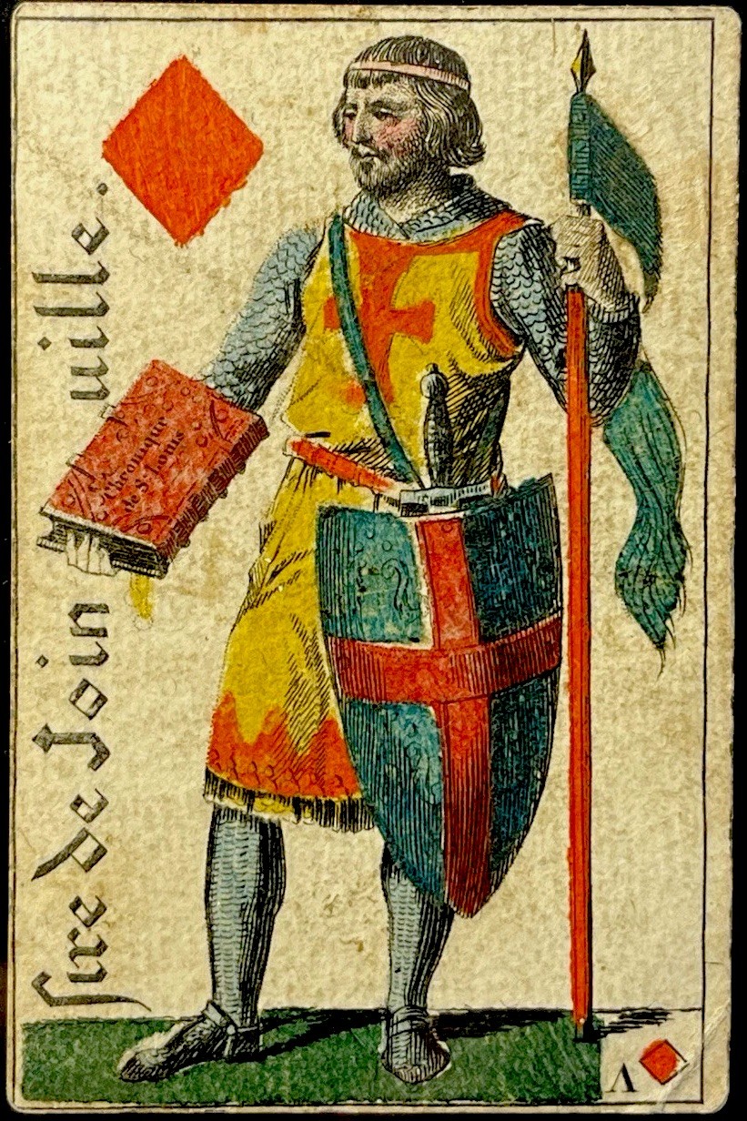 c1817 Medieval Historical Engraved Antique Playing Card Museum Quality Court