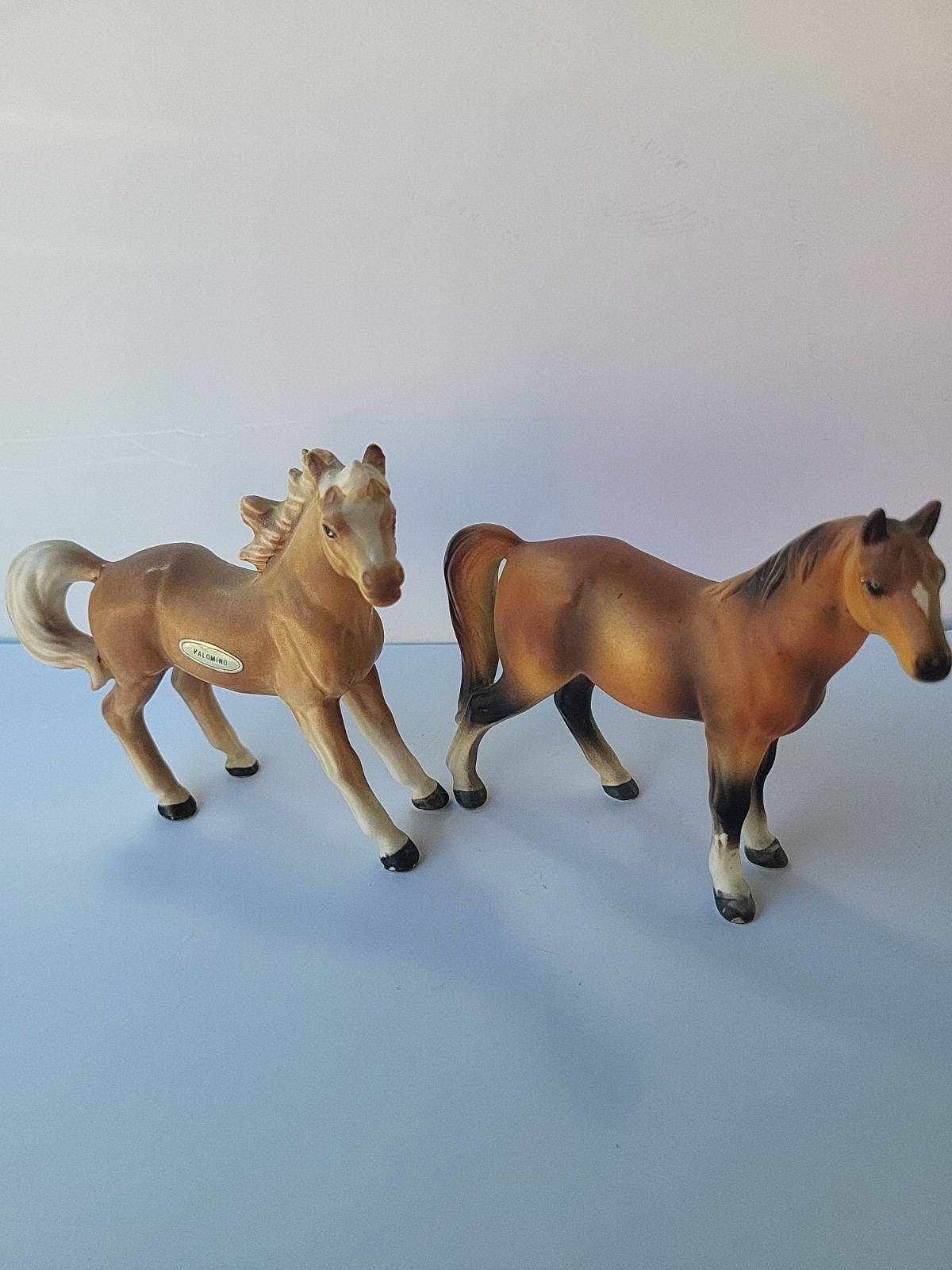 Vintage Lot of 2 Olimco Japan Porcelain Horses