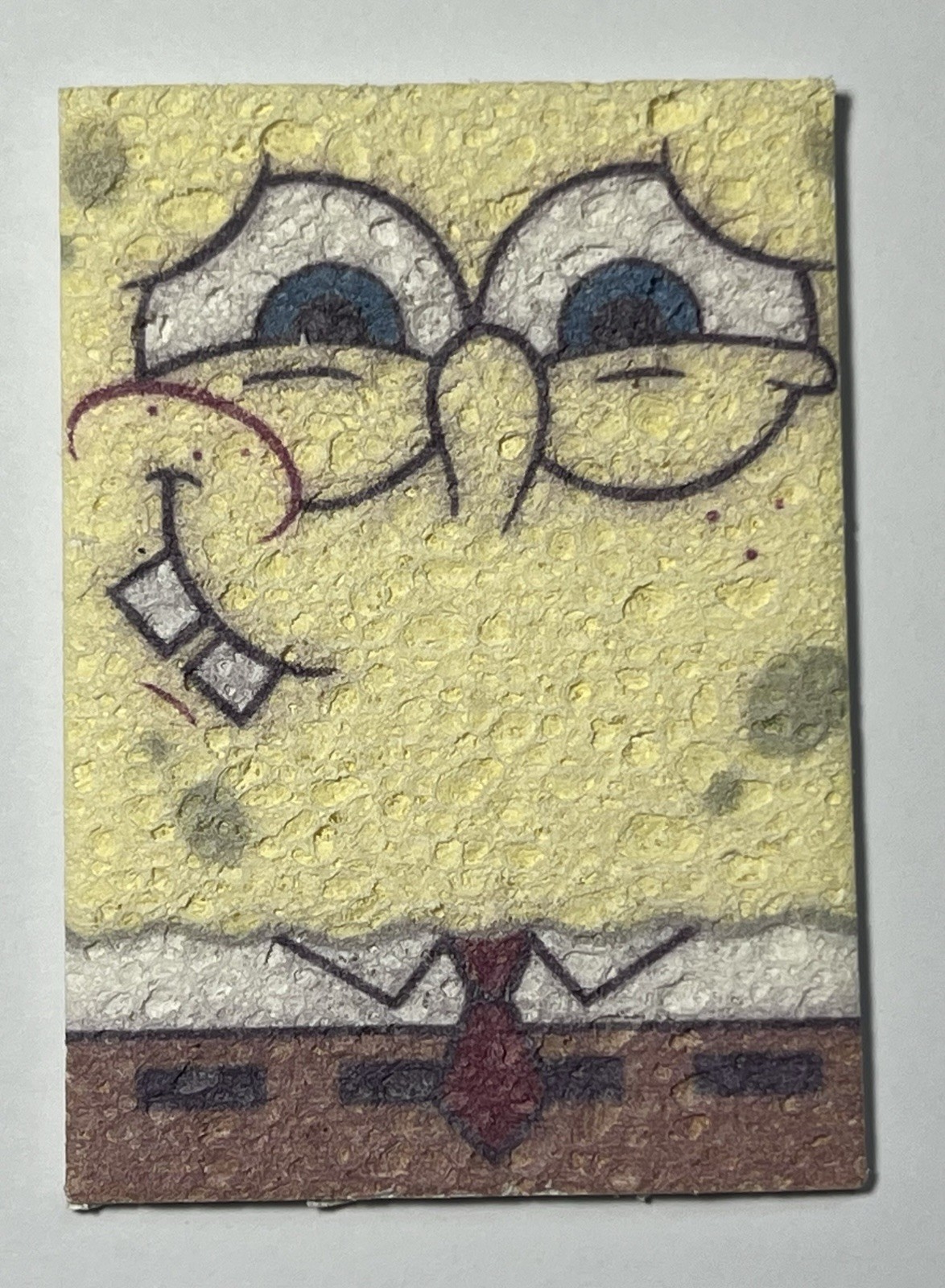 2009 Topps SpongeBob SquarePants Real Sponge Thoughtful Series 1 Card 