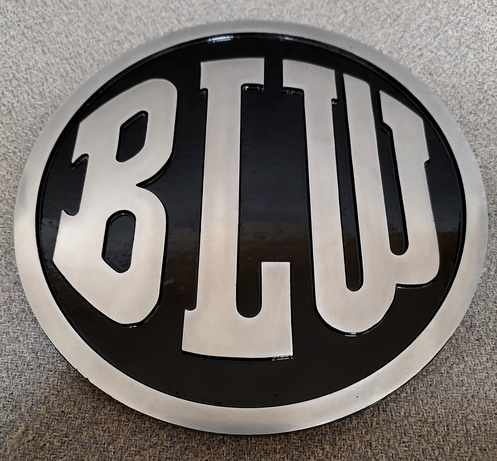 🔥 CAST ALUMINUM Baldwin Locomotive Works Railroad Logo Sign Plate Badge Plaque