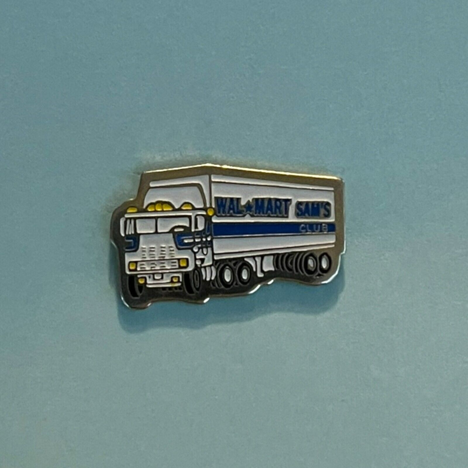Vintage WALMART Employee Hat Lapel Pin Small 18 Wheeler Truck Sam’s Club
