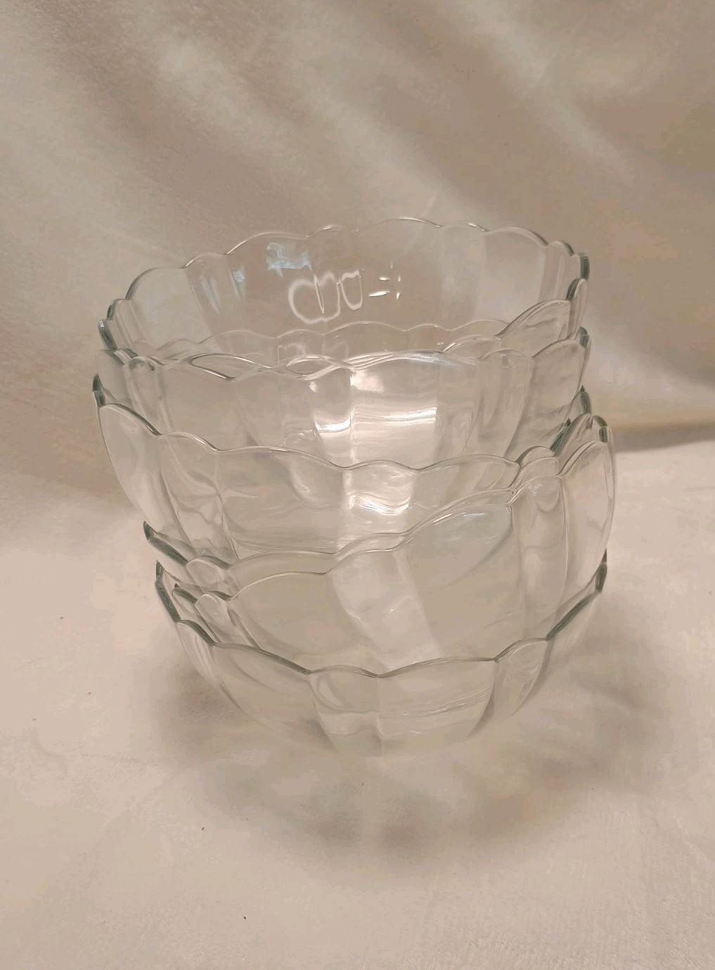 6 Vintage Arcoroc Desert Bowls 5
