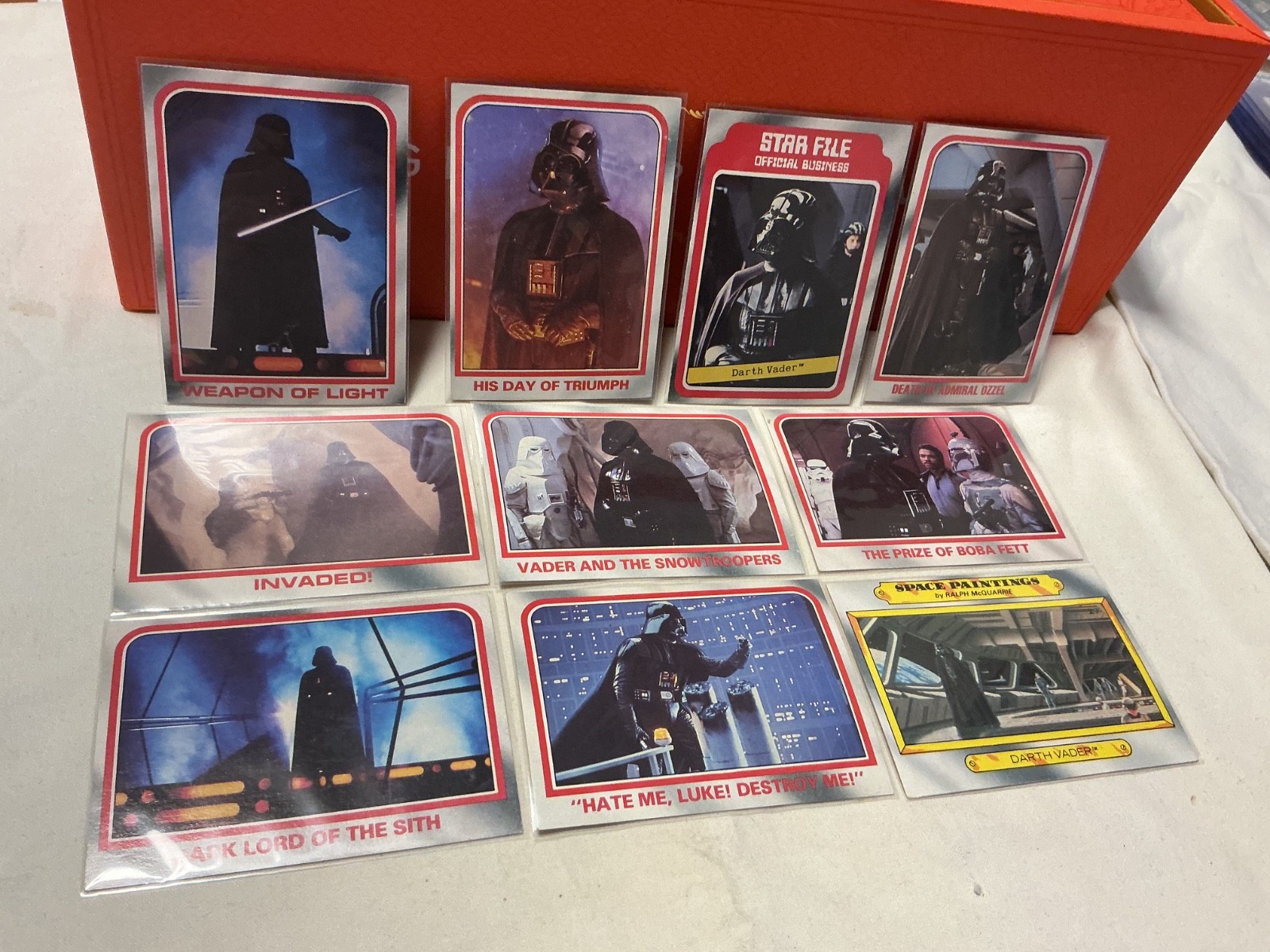 RARE 1980 Star Wars ESB Scanlens Darth Vader lot of 10 cards Near Mint