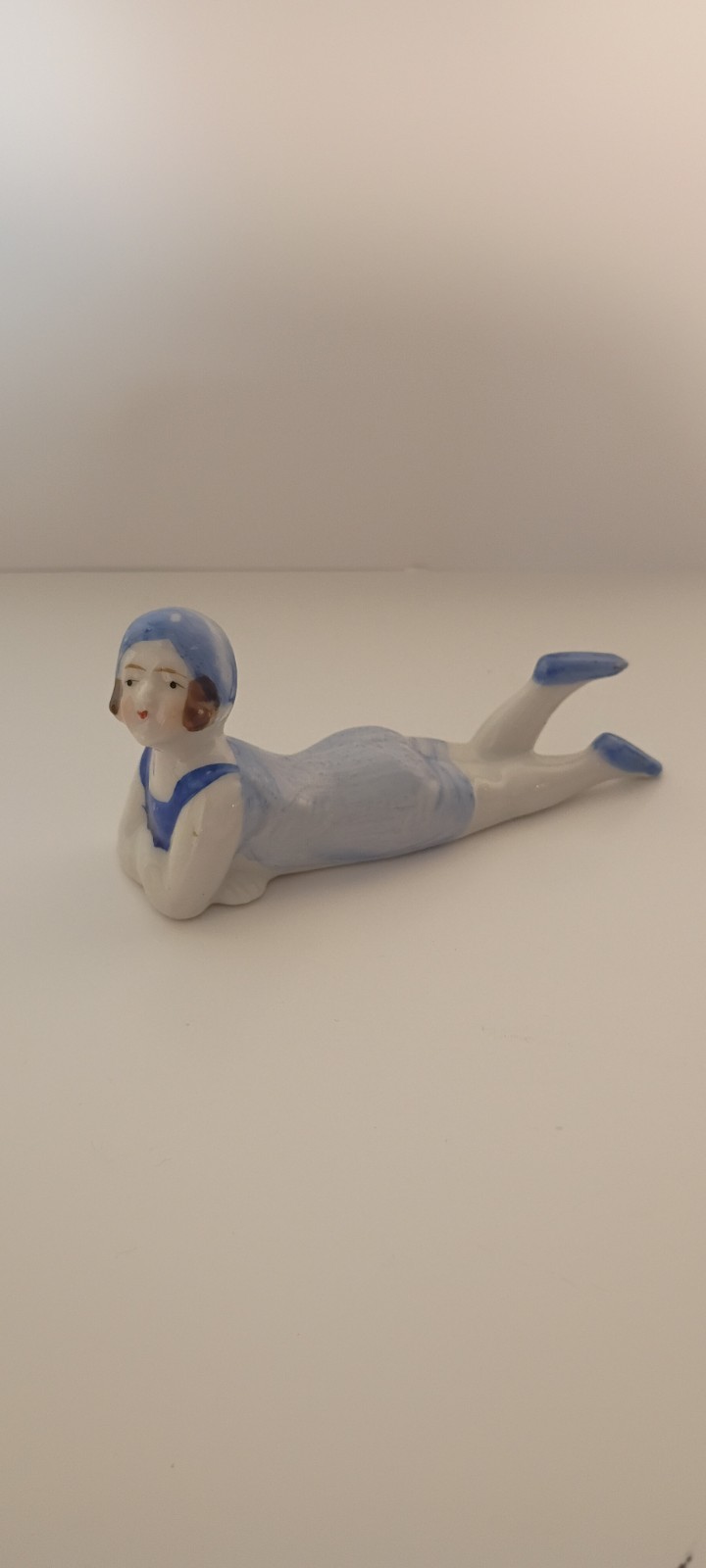 Antique 1920s Bisque Art Deco Flapper Bathing Beauty - Made in Japan