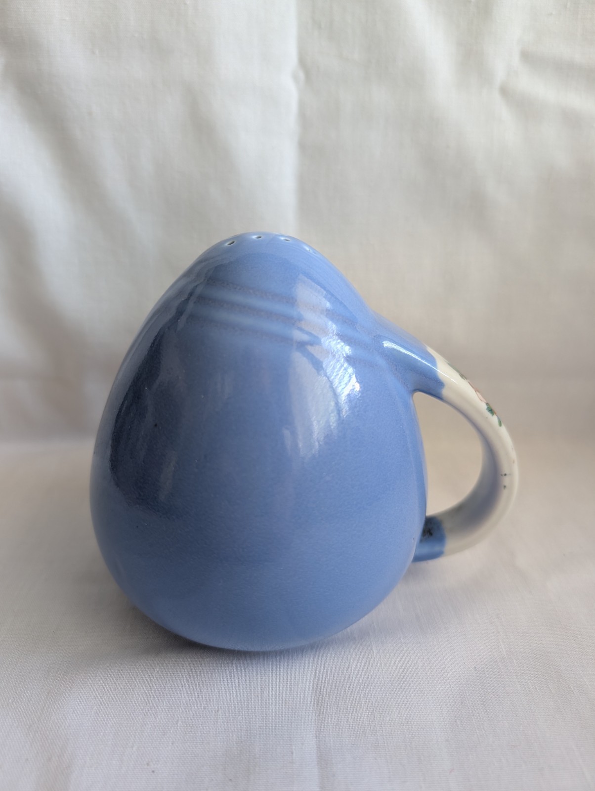 VTG Hall Superior Quality Pottery Rose Parade Blue Pepper Shaker (2)