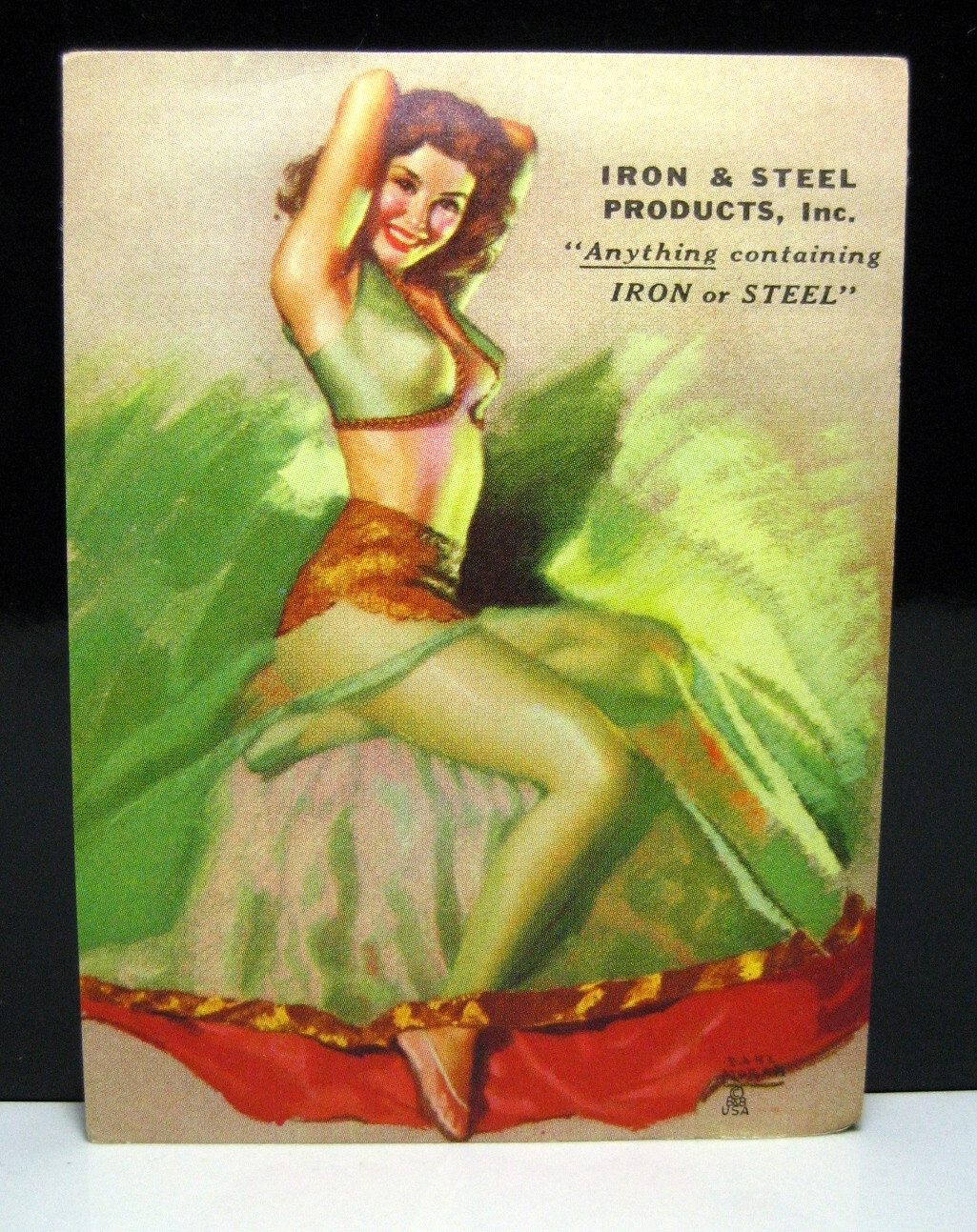 1940s Pinup Girl EARL MORAN Art Sexy Showgirl Harem Iron & Steel Advertising 1940s Pinup Girl EARL MORAN Art Sexy Showgirl Harem Iron & Steel Advertising