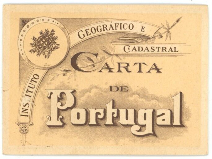 1953 Map Of Portugal Carta De Portugal Color