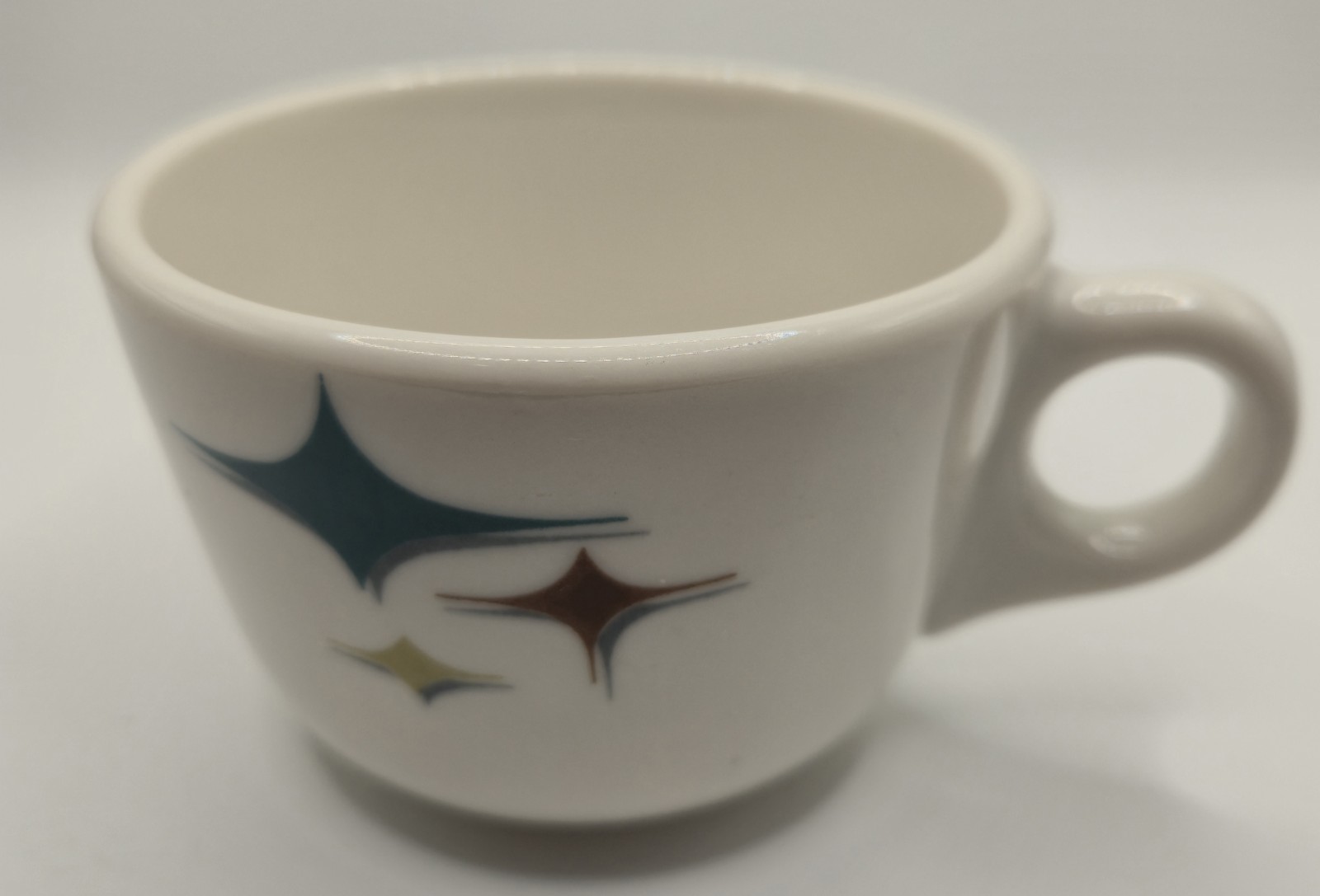 Syracuse China 91-C USA Restaurant Ware Coffee Cup VTG Atomic Diamond Jubilee