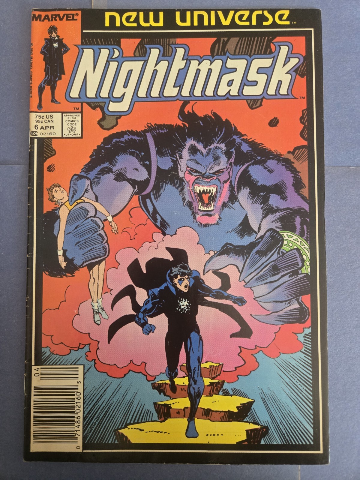 MARVEL COMICS - NIGHTMASK - VOLUME 1 - # 6 - APR 1987 - COPPER AGE MARVEL COMICS - NIGHTMASK - VOLUME 1 - # 6 - APR 1987 - COPPER AGE