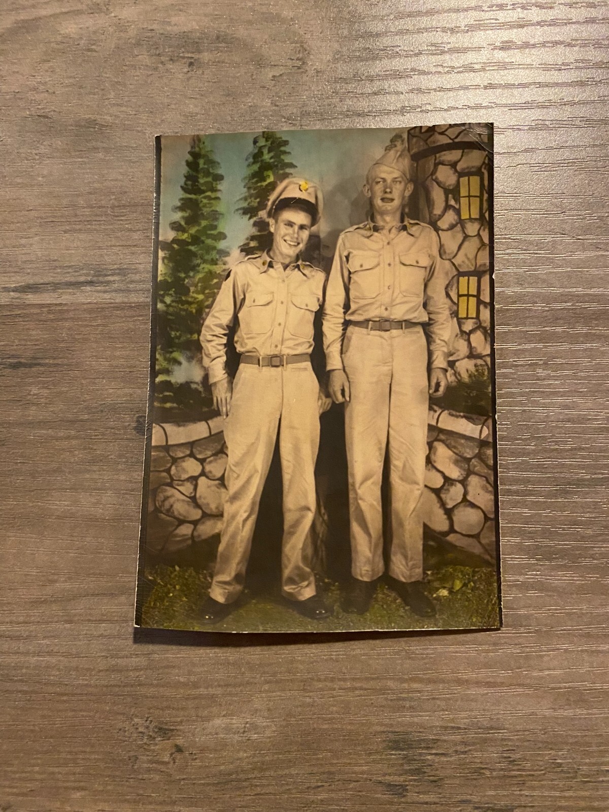 WW2 WWII ERA ARCADE PHOTO, AMERICAN SOLDIERS