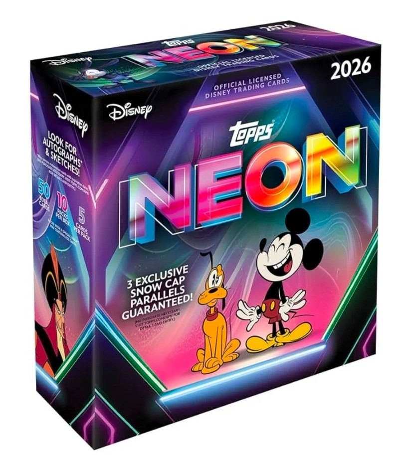 2026 TOPPS DISNEY NEON MEGA BOX (50 Cards) w/Chrome Brand New SHIPS NEXT DAY 2026 TOPPS DISNEY NEON MEGA BOX (50 Cards) w/Chrome Brand New SHIPS NEXT DAY