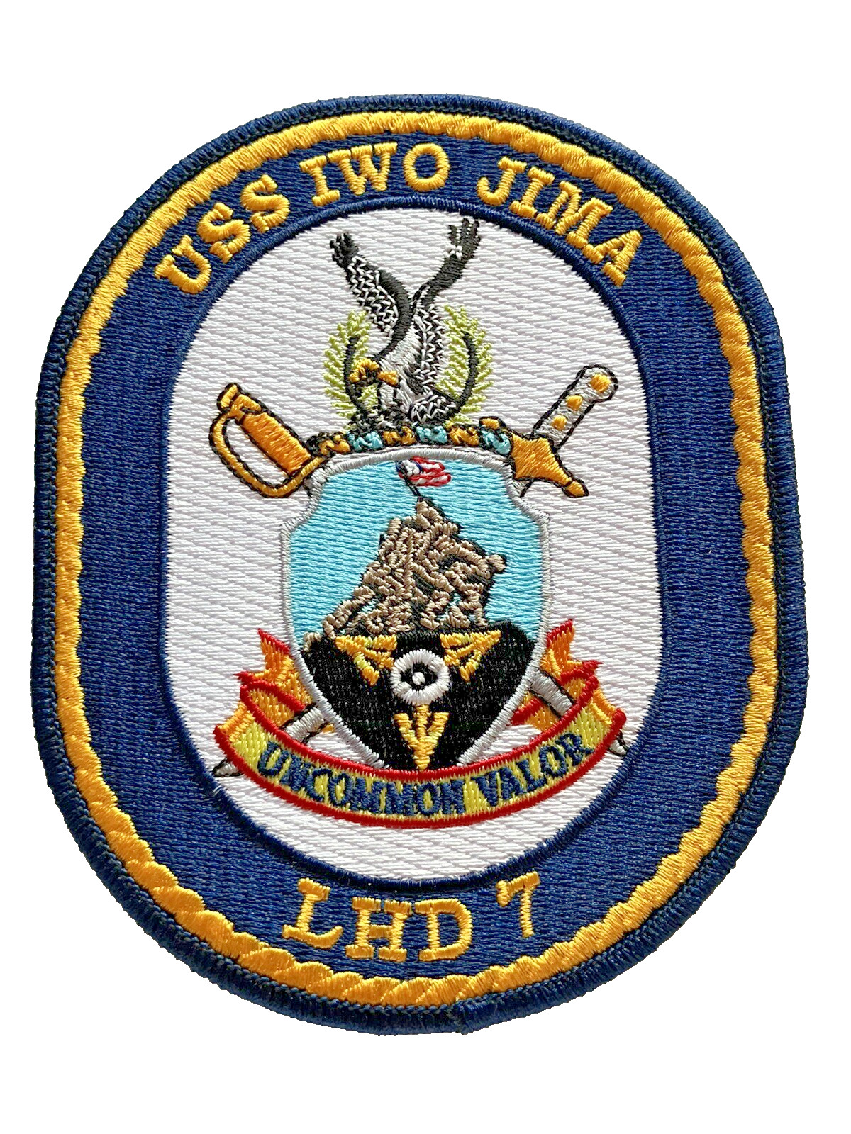 Ship\'s crest patch of USS IWO JIMA (LHD-7) Ship\'s crest patch of USS IWO JIMA (LHD-7)