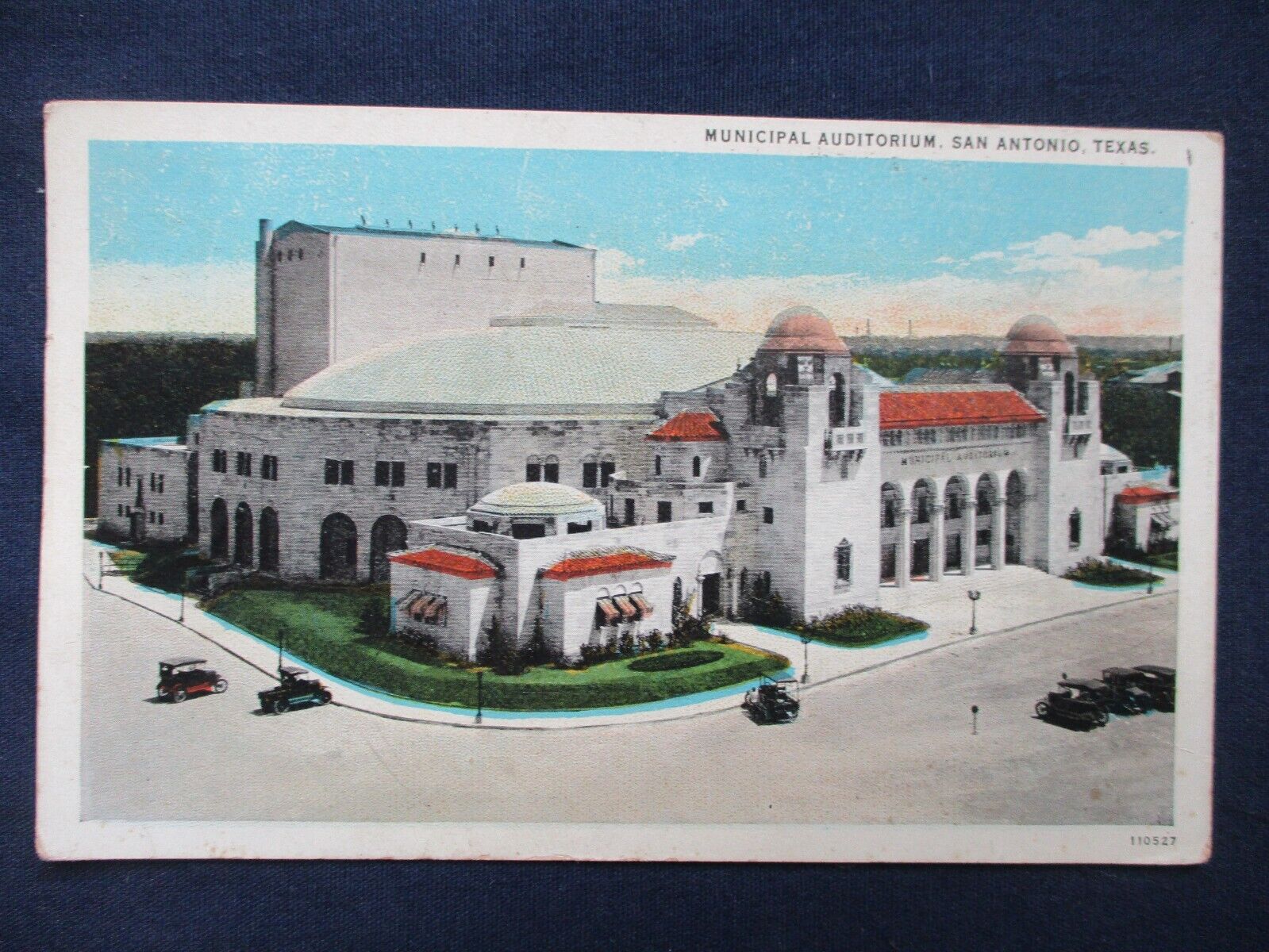 1926 San Antonio Texas Municipal Auditorium Postcard & Cancel