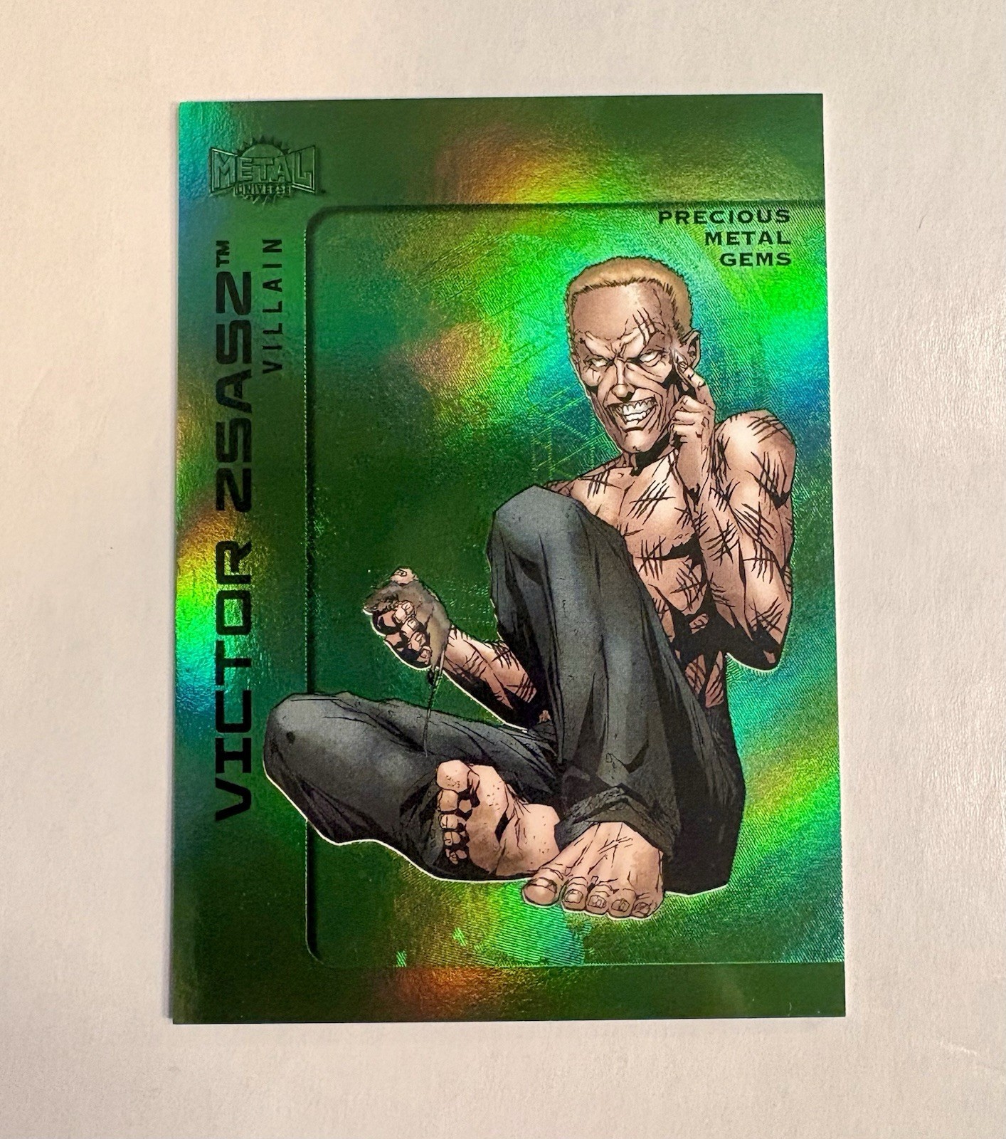 2025 Skybox Metal Universe Batman High Series Green PMG #01/10 Victor Zsasz #103