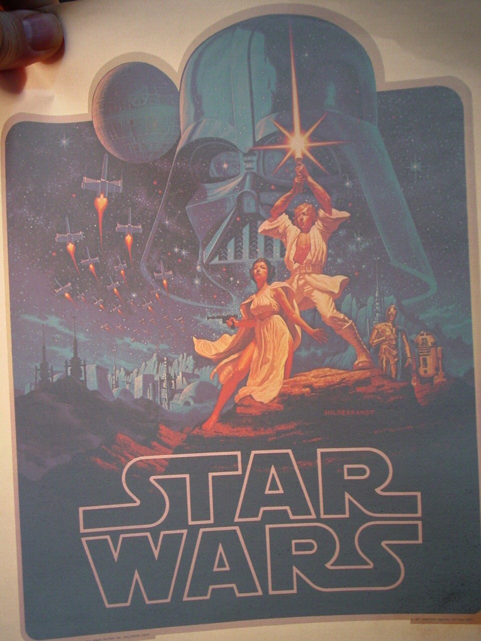 STAR WARS VINTAGE 1970\'s AMERICANA SCI FI MOVIE IRON ON TRANSFER -NICE, B-3