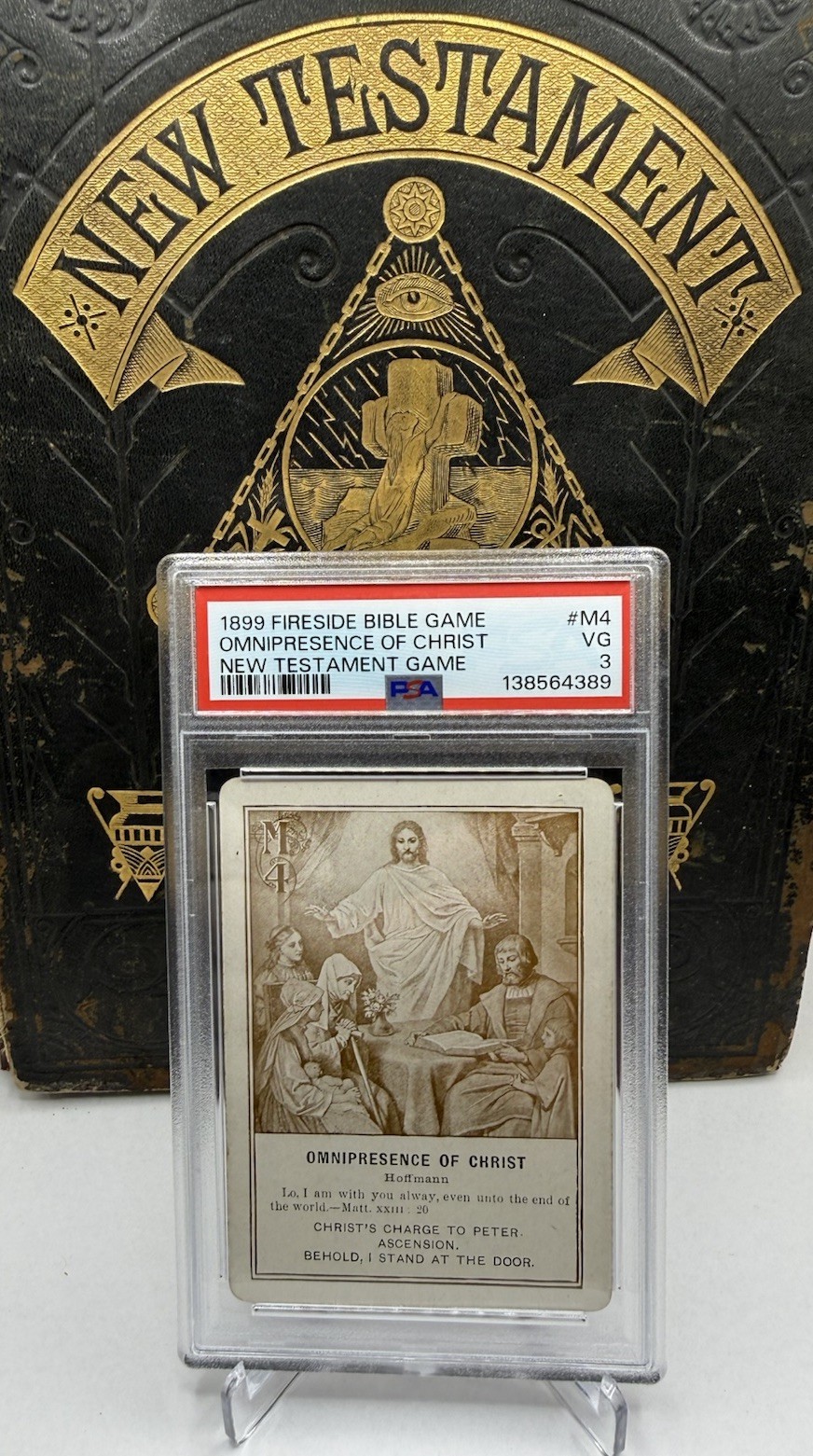 1899 Fireside Bible Game Omnipresence Of Christ New Testament Blue PSA 3 POP 1