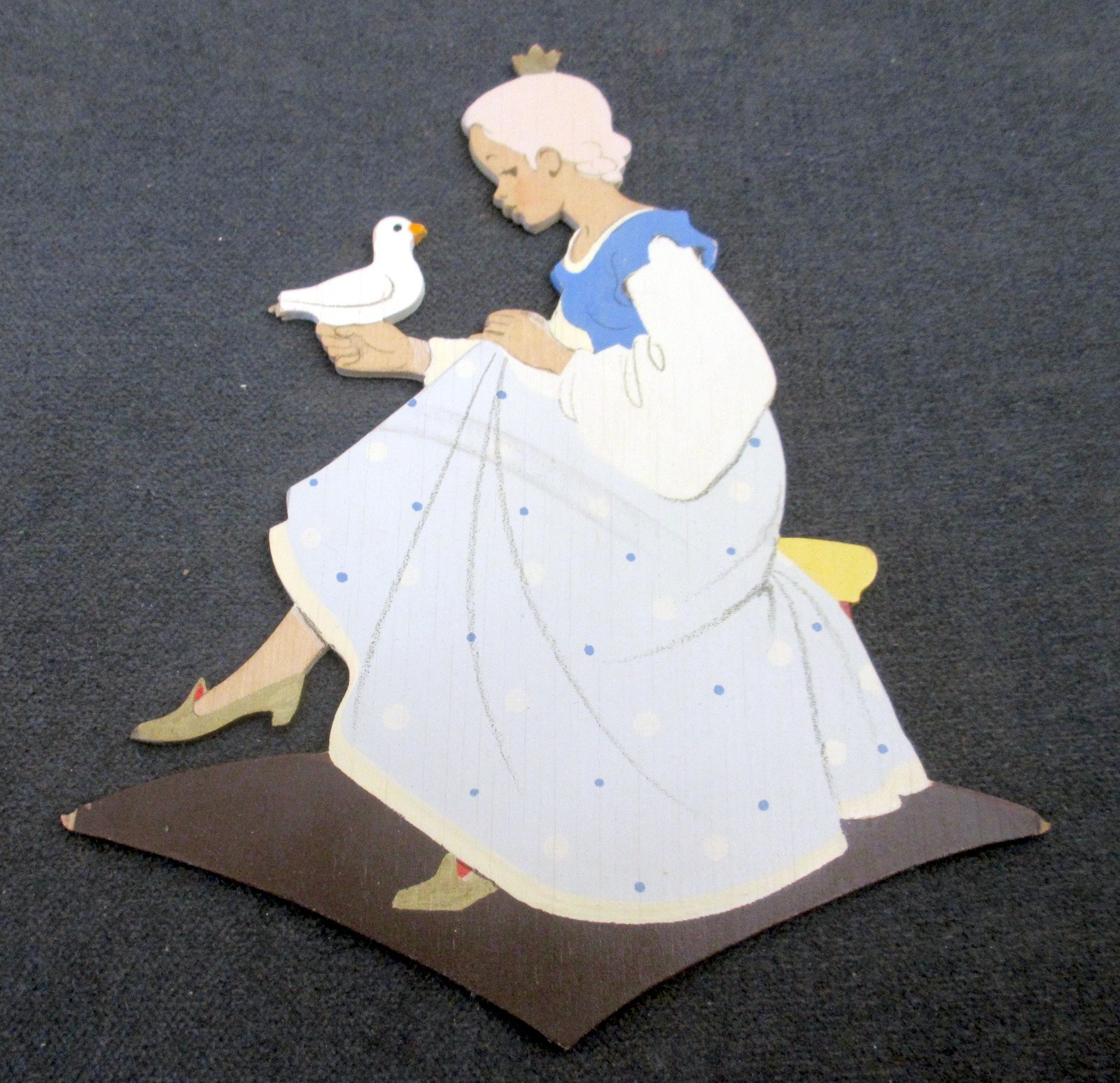 Vintage HELLERKNUST Wood Wall Figure \