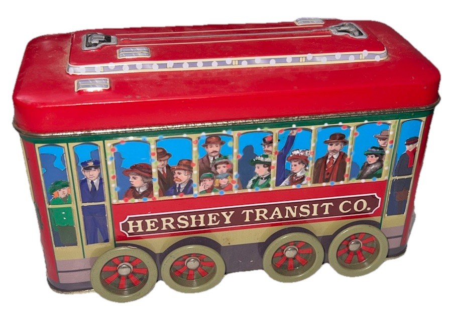 Vintage Hershey Transit Co. Tin Train Box