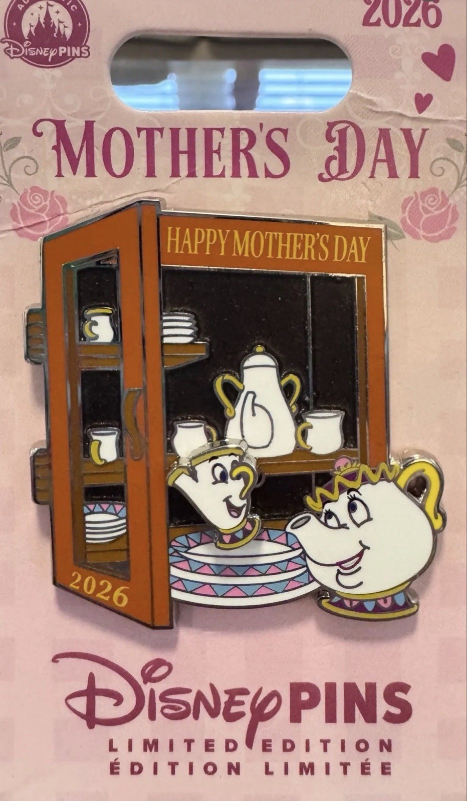 Disney Mother’s Day 2026 Limited Edition Mrs. Potts & Chip Pin RARE Disney Mother’s Day 2026 Limited Edition Mrs. Potts & Chip Pin RARE