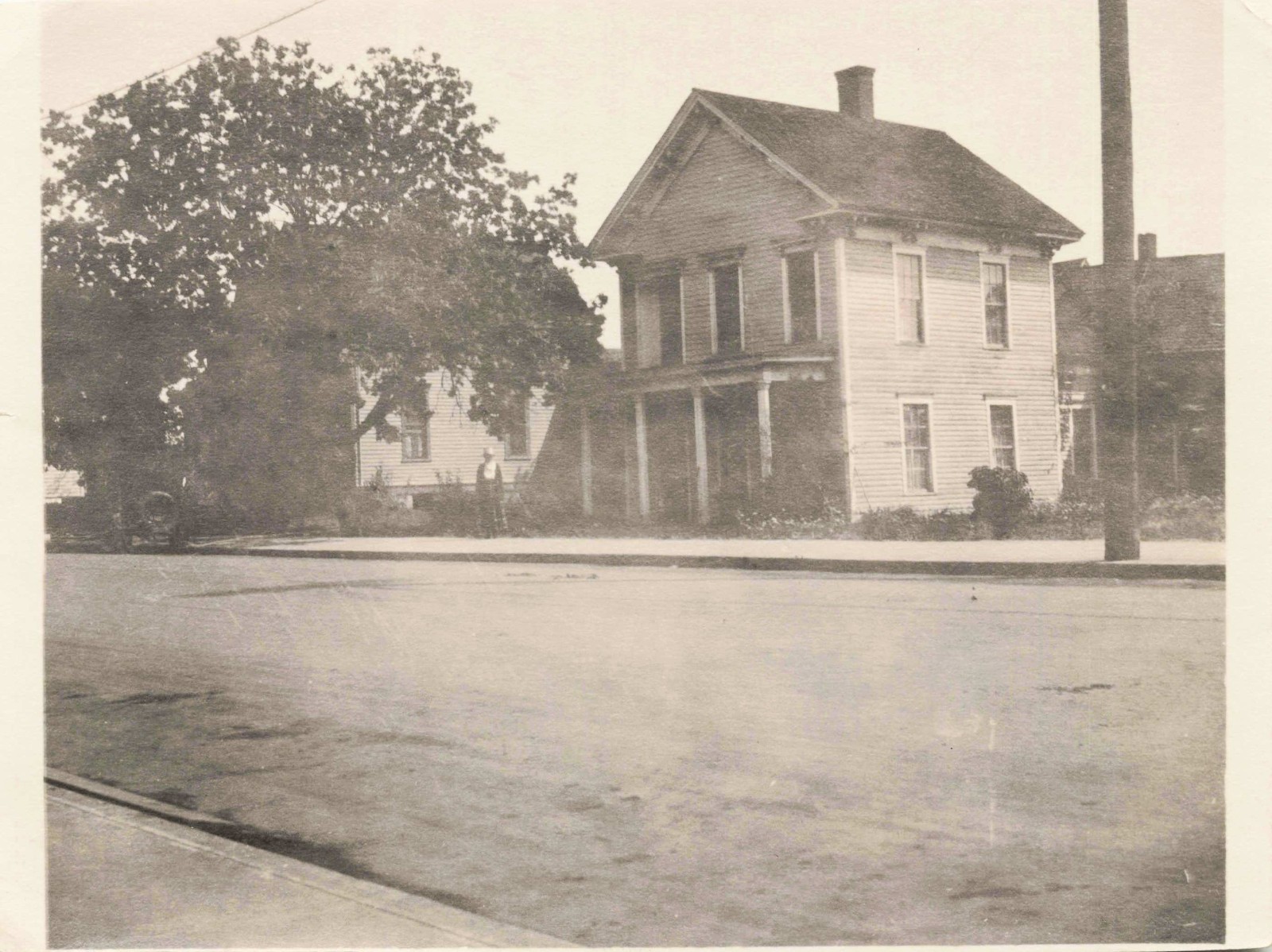 VTG Photo Monroe Plantation House Maple Tree 1921 Street View
