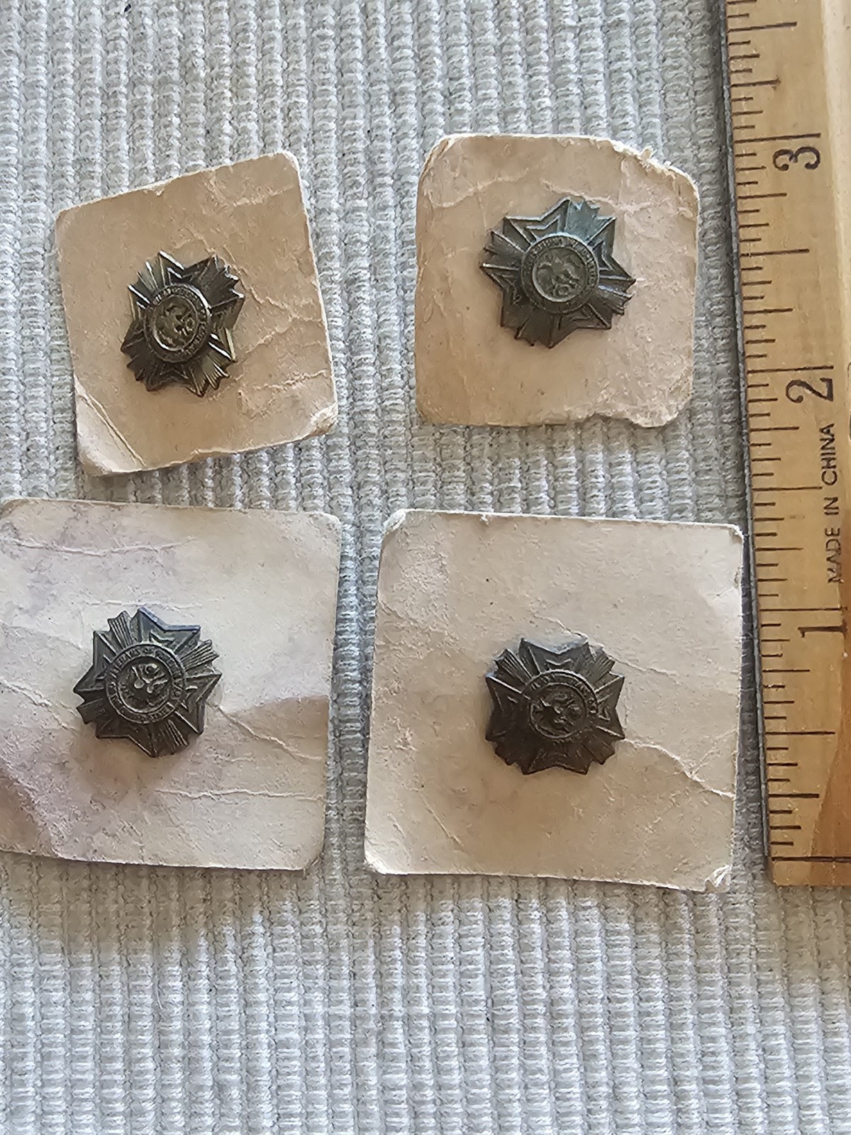 1898 to WWI Army VFW Spanish War Veterans Foriegn Wars Bronze Lapel Pin L@@K