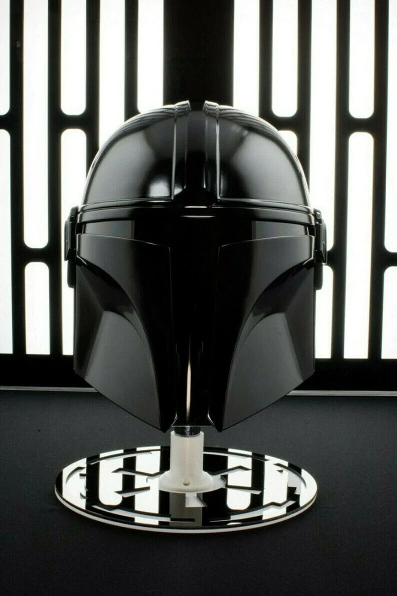 Black Mandalorian Helmet ~ Star Wars helmet ~ wearable Replica helmet ~ Decor It