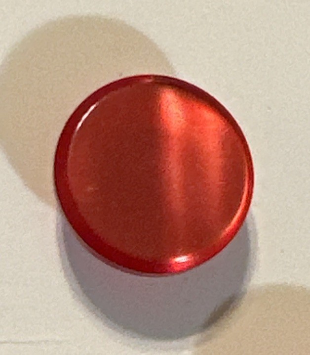 Vtg Le Chic #1800 (5) Red 7/16” Shank Buttons NOS