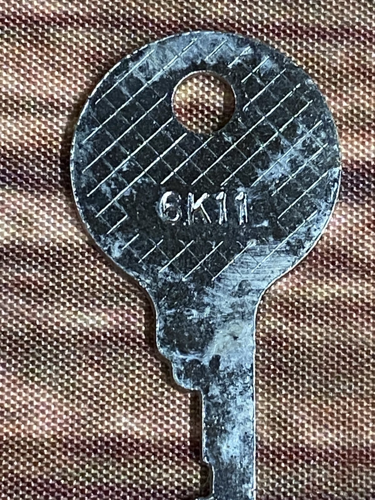 Vintage Excelsior Stamford Conn steel flat key round head 6K11