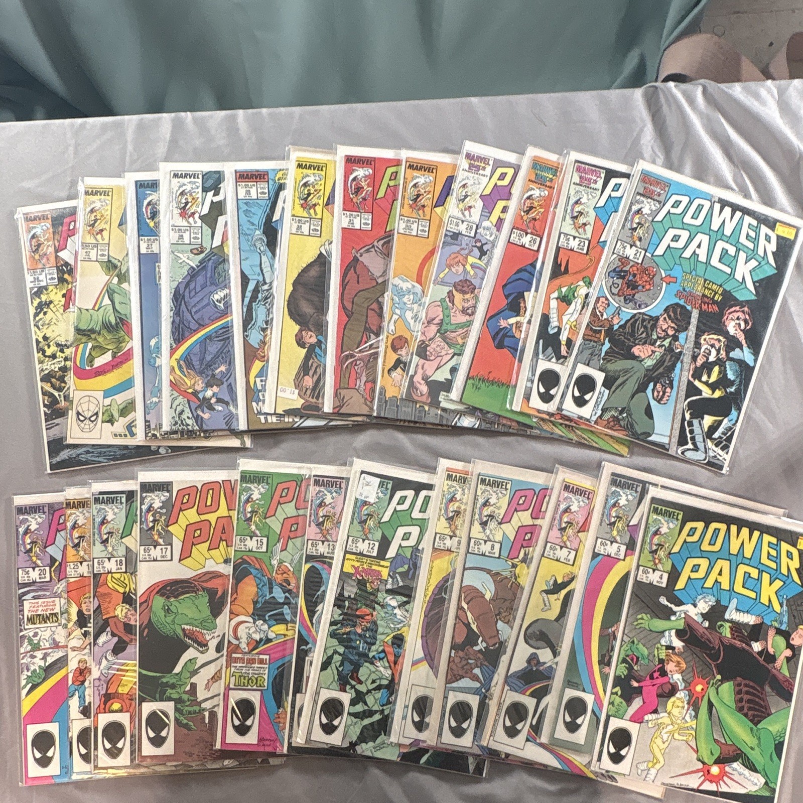 Marvel Power Pack Comic Book Lot of 24 Copper Age Louise Simonson June Brigman