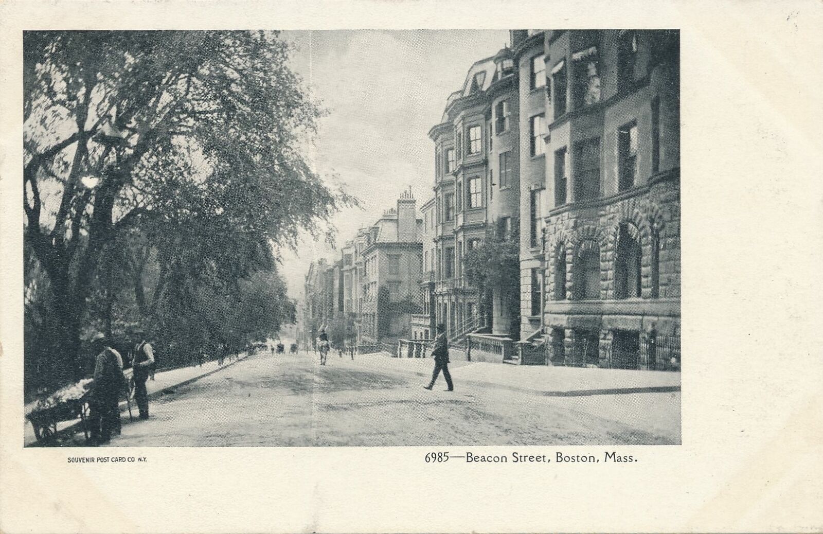 BOSTON MA - Beacon Street - udb (pre 1908)