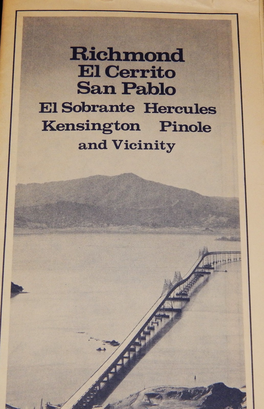 Vintage Map, 1980, RICHMOND, CA, AAA Travel Map Of El Cerrito, San Pablo, Pinole Vintage Map, 1980, RICHMOND, CA, AAA Travel Map Of El Cerrito, San Pablo, Pinole
