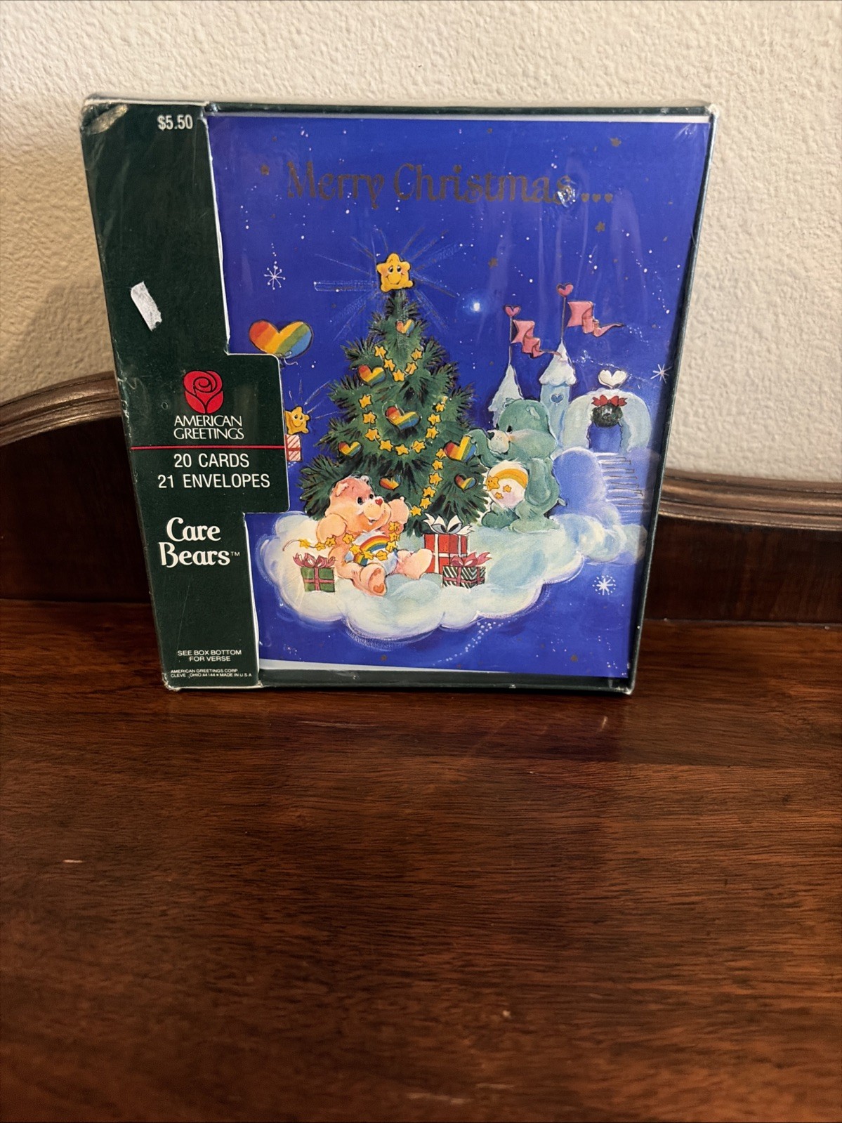 VTG 1983 Care Bear Christmas Cards Box Set Sealed American Greetings 20 Count