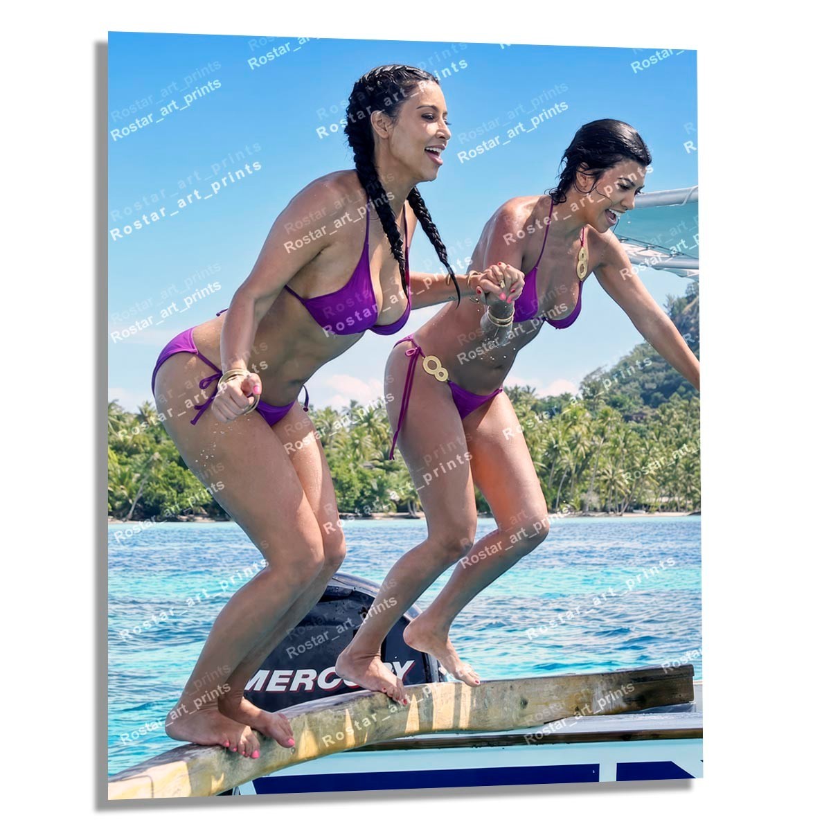 8x10 KIM KOURTNEY KARDASHIAN RARE Bikini Candid EXCLUSIVE HQ+ Photo Print KKN011