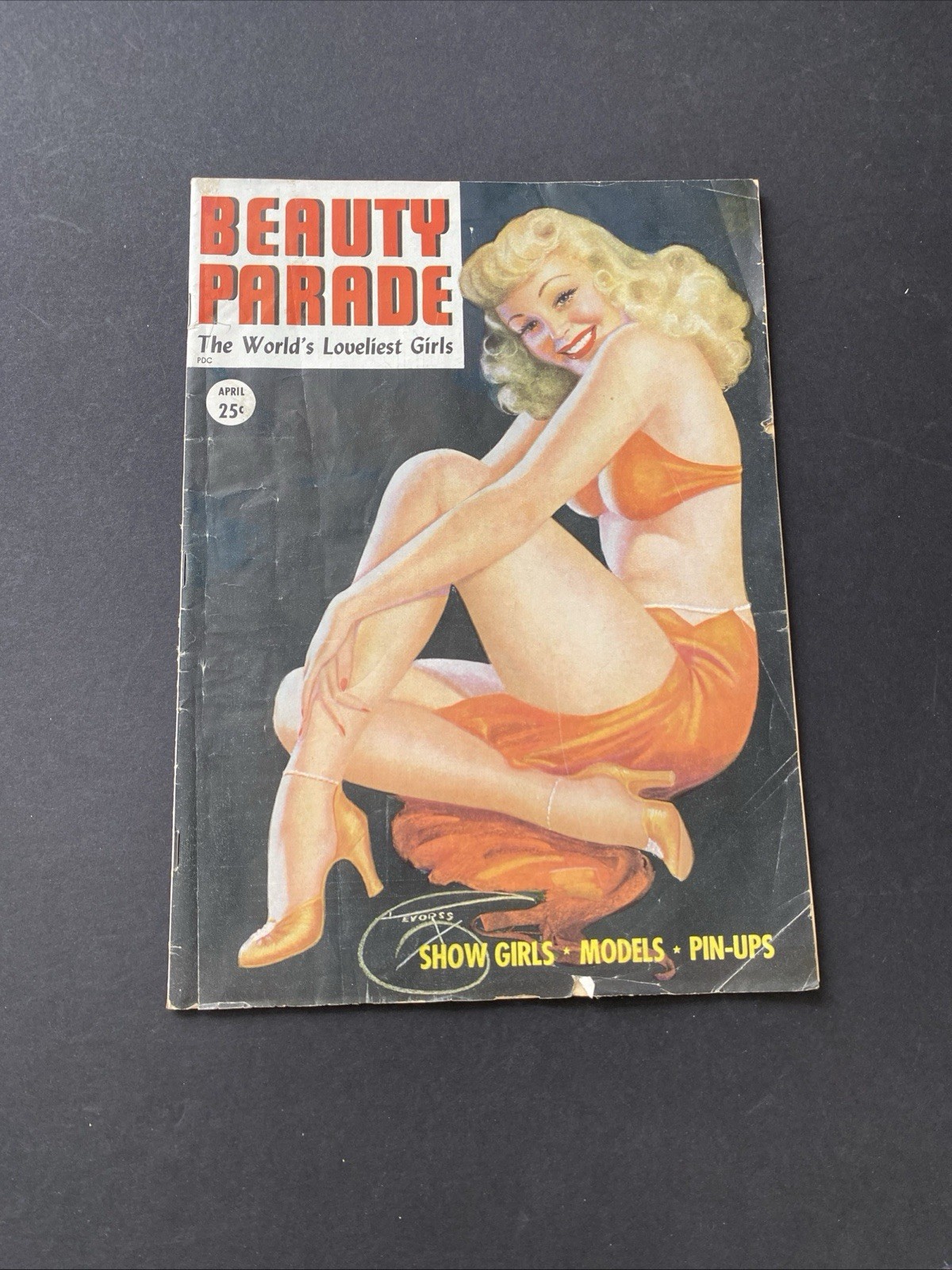 Beauty Parade Magazine April 1949  DeVorss Cover Pinups Show Girls Models