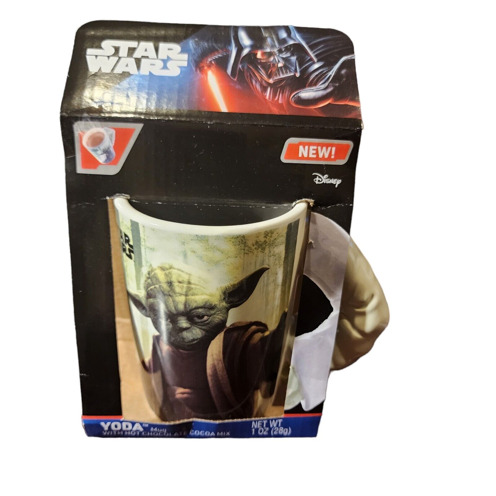 Disney Star Wars Yoda Mug With Hot Chocolate Mix
