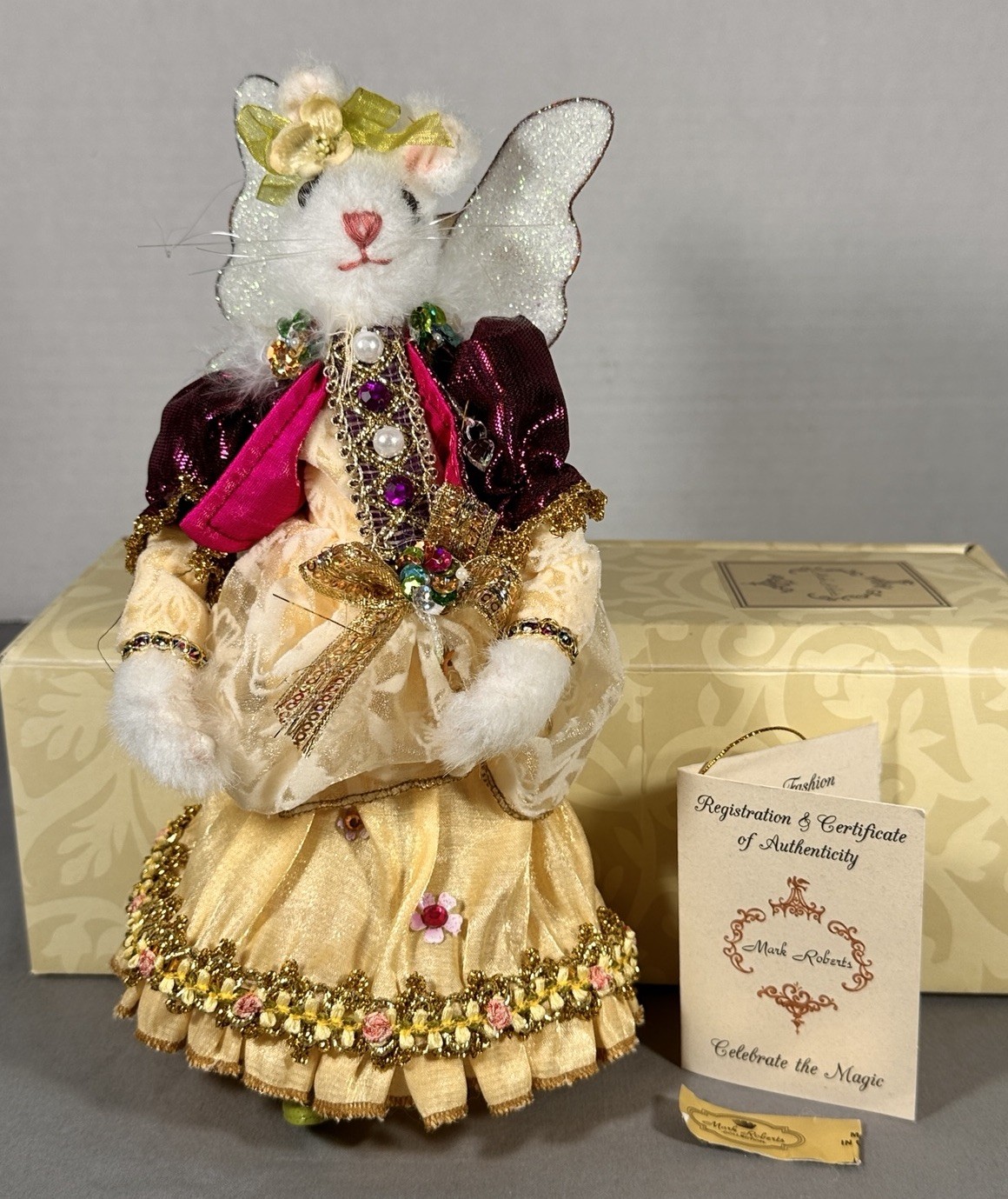 Mark Roberts Easter Fashion Chick Bunny Fairy 51-01942 LE 37/1000 Box 10”