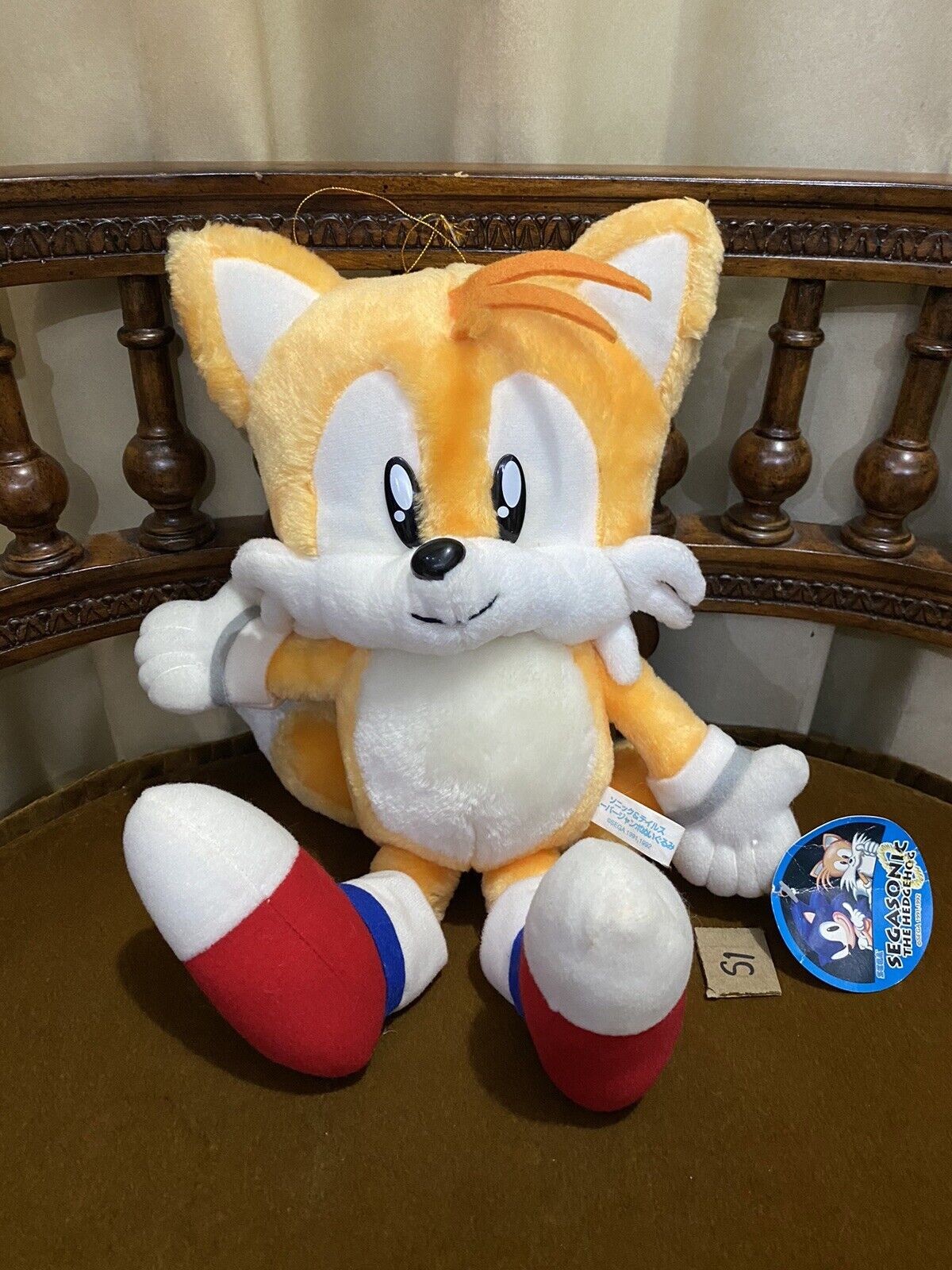 Tails Sonic The Hedgehog SEGA 1998 Japan 14” Fuzzy Plush x fighters