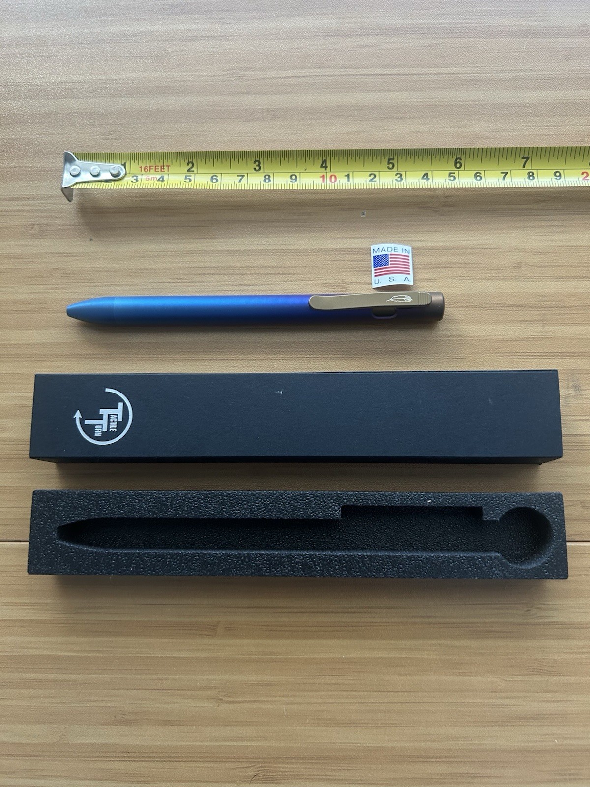 Tactile Turn x Lynch NW Fade Anodized Titanium Clip Action Pen Standard 5.6”
