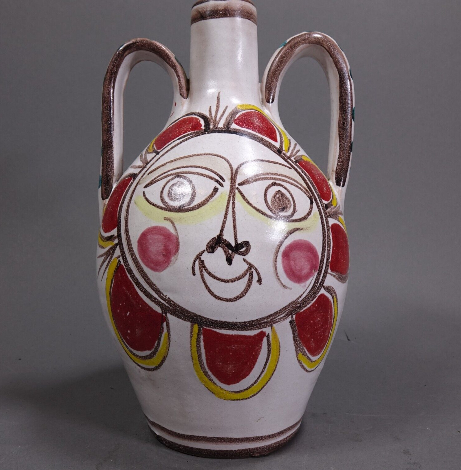 DESIMONE JOSEPH MAGNIN-Sun Vase Signed Dated 1965  Italy Rare Vase