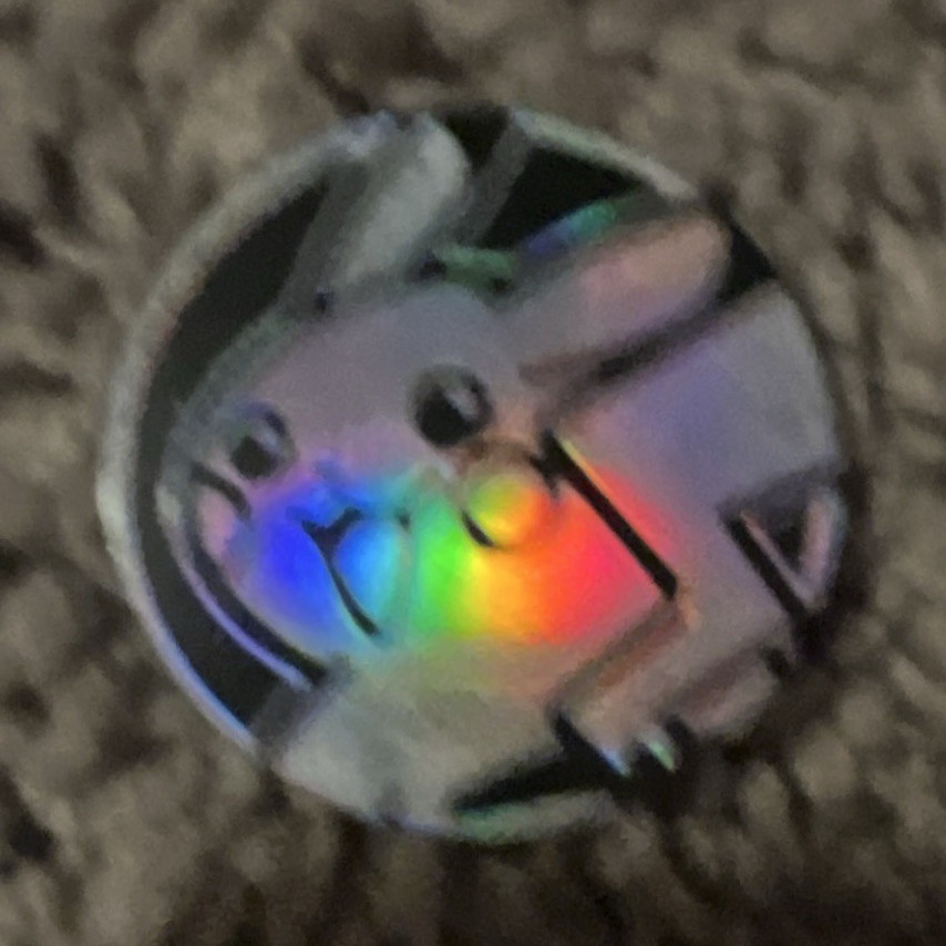 Nintendo Pokémon TCG Pikachu Holofoil Flip Coin CCG Token Black/Silver 1.2