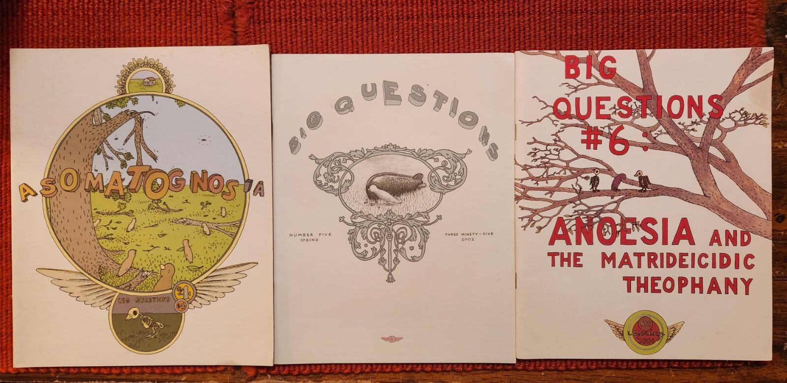 Three Issues Of Big Questions By Anders Nilsen, #4, 5, 6 (2001-2004) Comics Lot