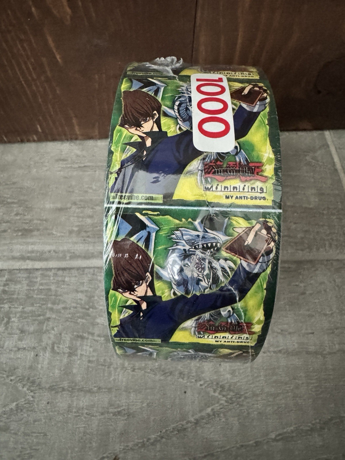 Vtg Blockbuster Yugioh Promo Anti Drug Sealed Giant Roll Of 1000 Stickers New Vtg Blockbuster Yugioh Promo Anti Drug Sealed Giant Roll Of 1000 Stickers New