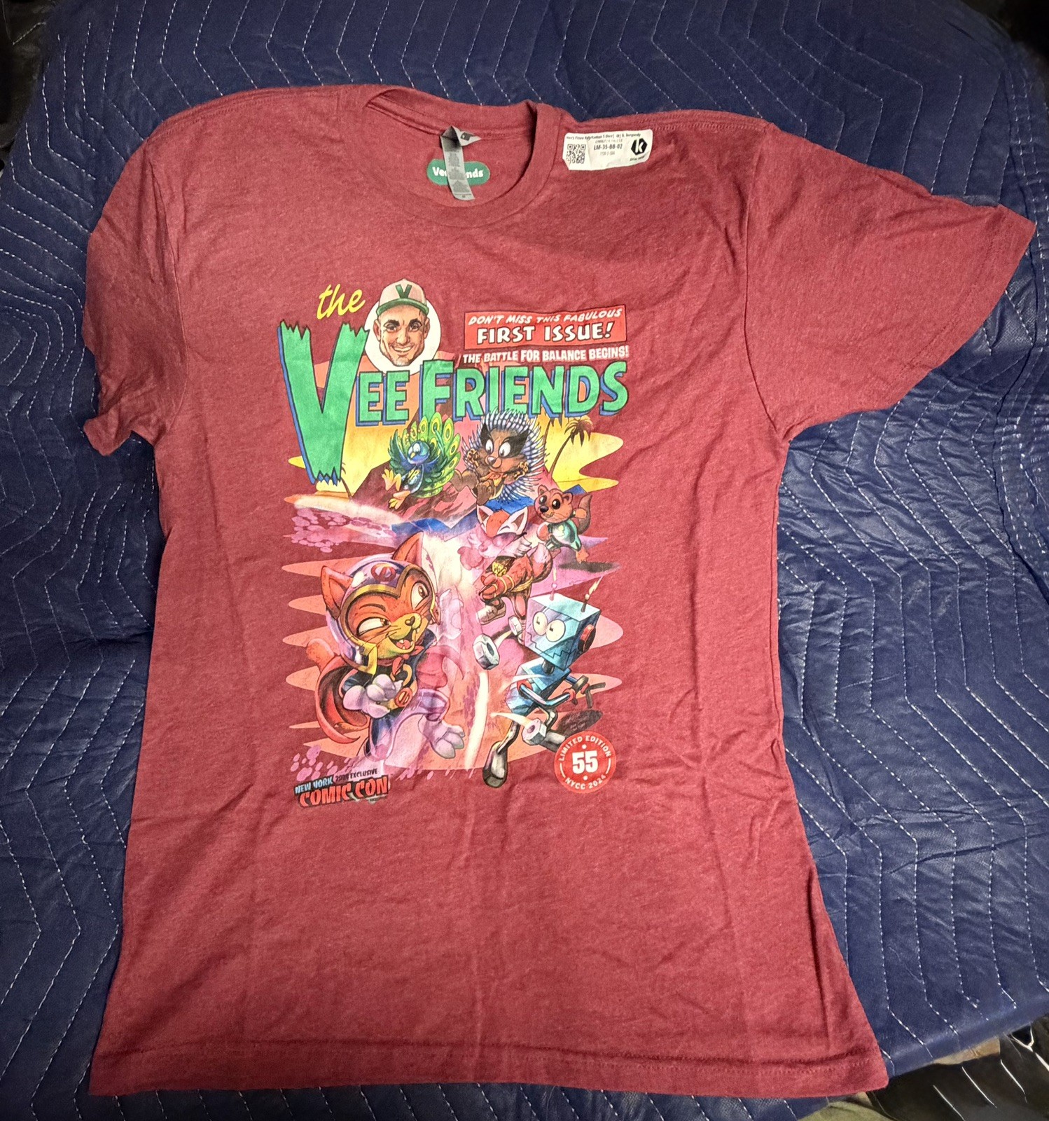 2024 Veefriends💥NYCC Exclusive /55💥Medium⭐️T-shirt Celebrating Comic Book #1🔥