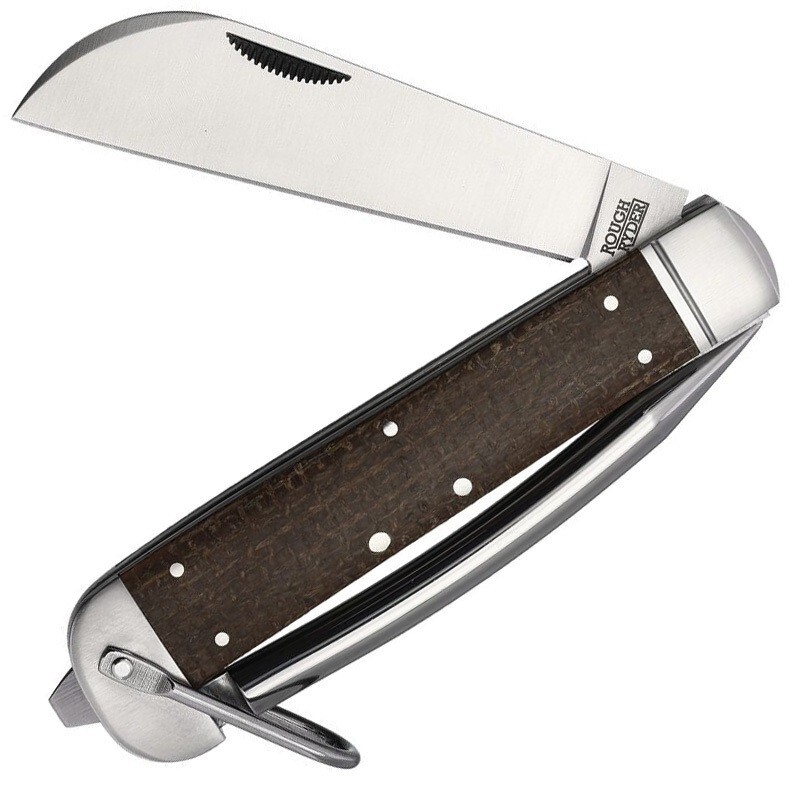 Rough Ryder Marlin Spike Folding Knife Stainless Steel Blade Micarta Handle