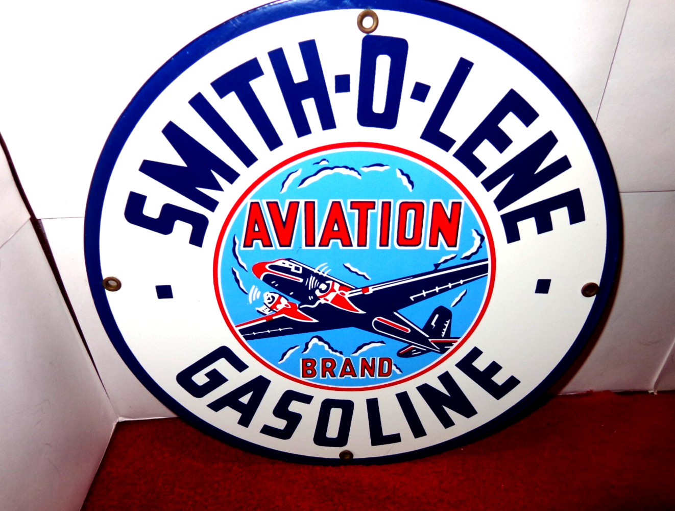 VINTAGE SMITH-O-LENE AVIATION 🛫 AIRPLANE GASOLINE 11 3/4