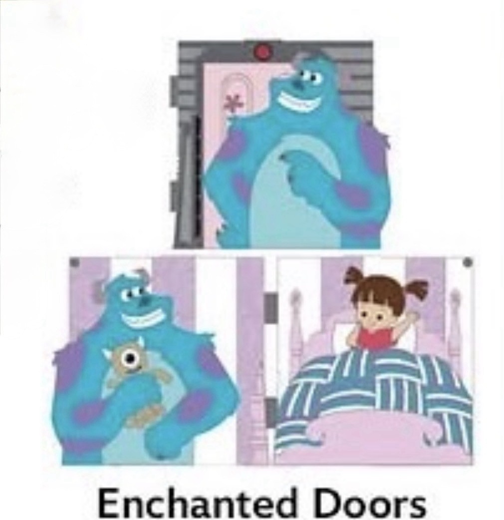 2026 Disney Parks Enchanted Doors 9/12 Monsters Inc Sulley & Boo LE 2500 PRESALE