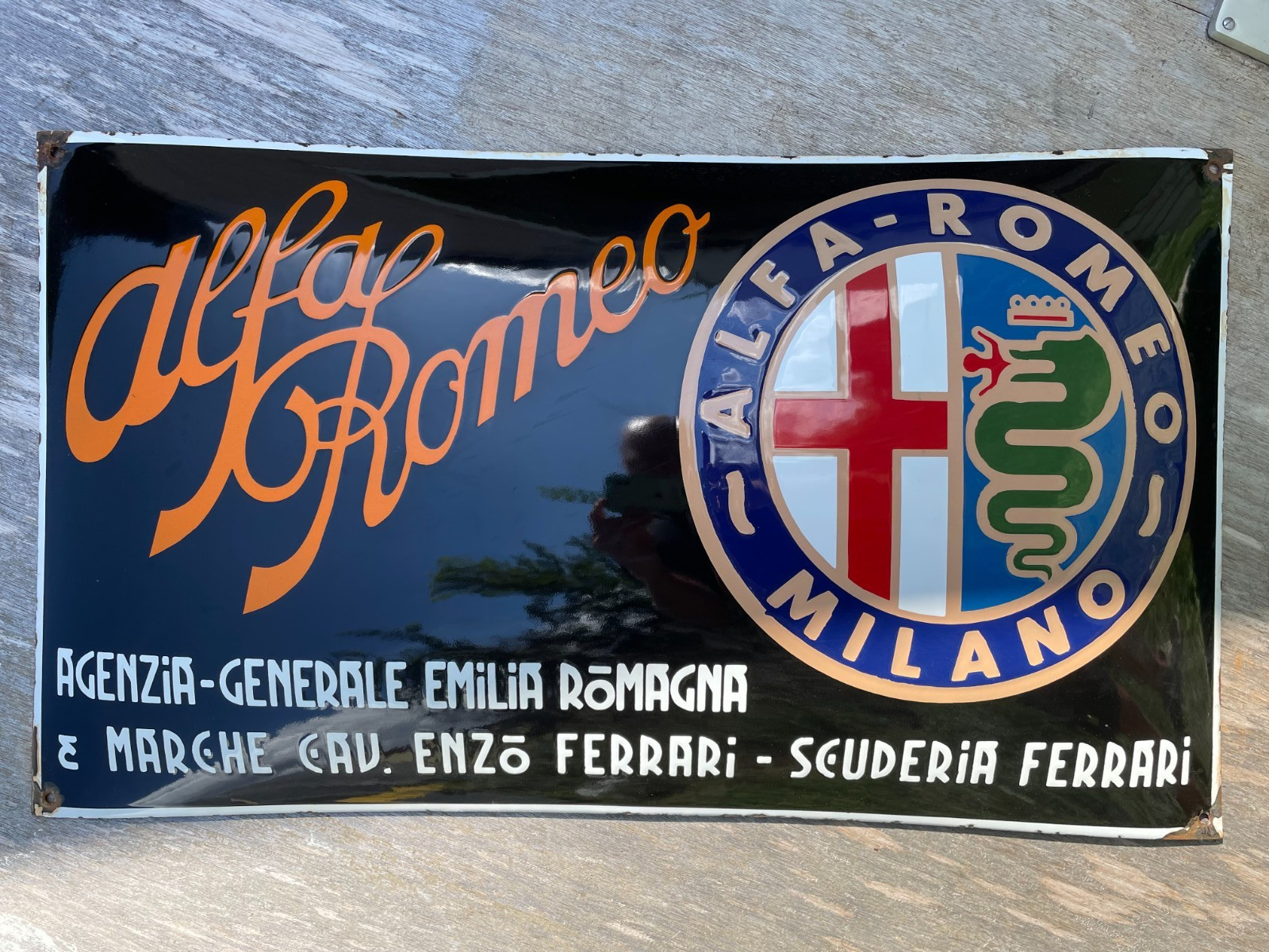 ALFA ROMEO porcelain sign advertising vintage garage 27