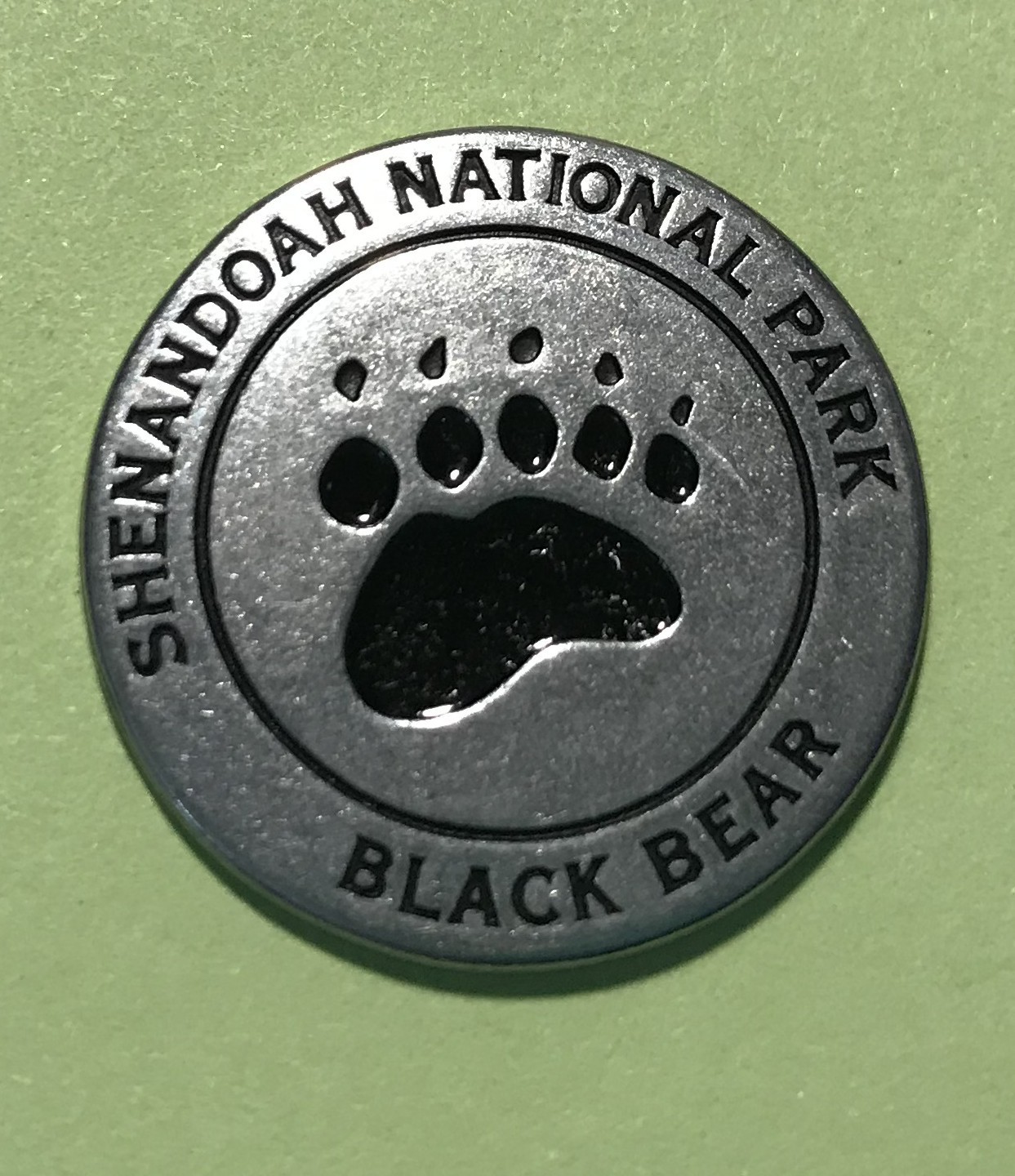 New Listing Shenandoah National Park Black Bear Token